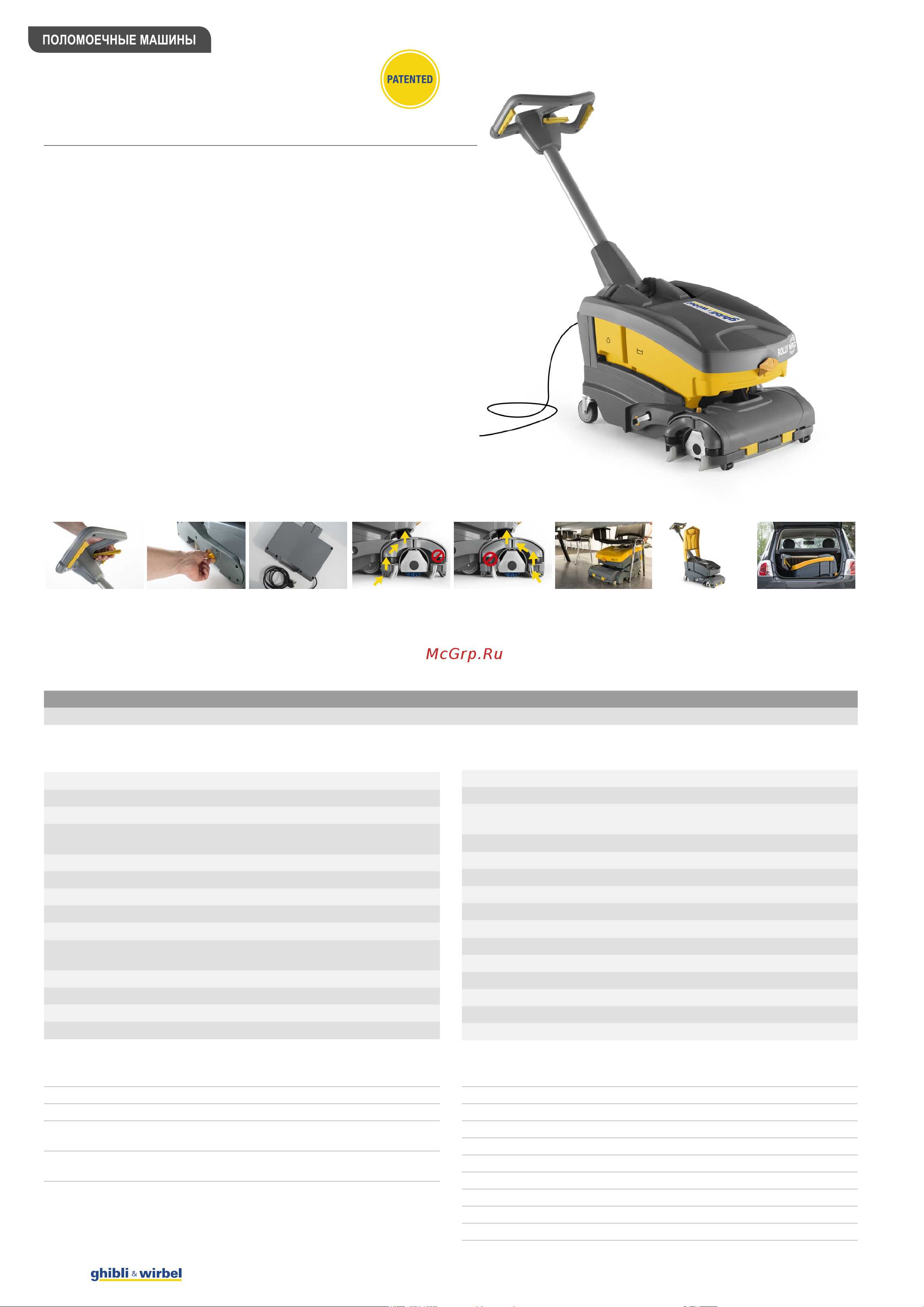 Ghibli&Wirbel rolly nrg 7½ e 33 10.6075.00 Технические данные онлайн