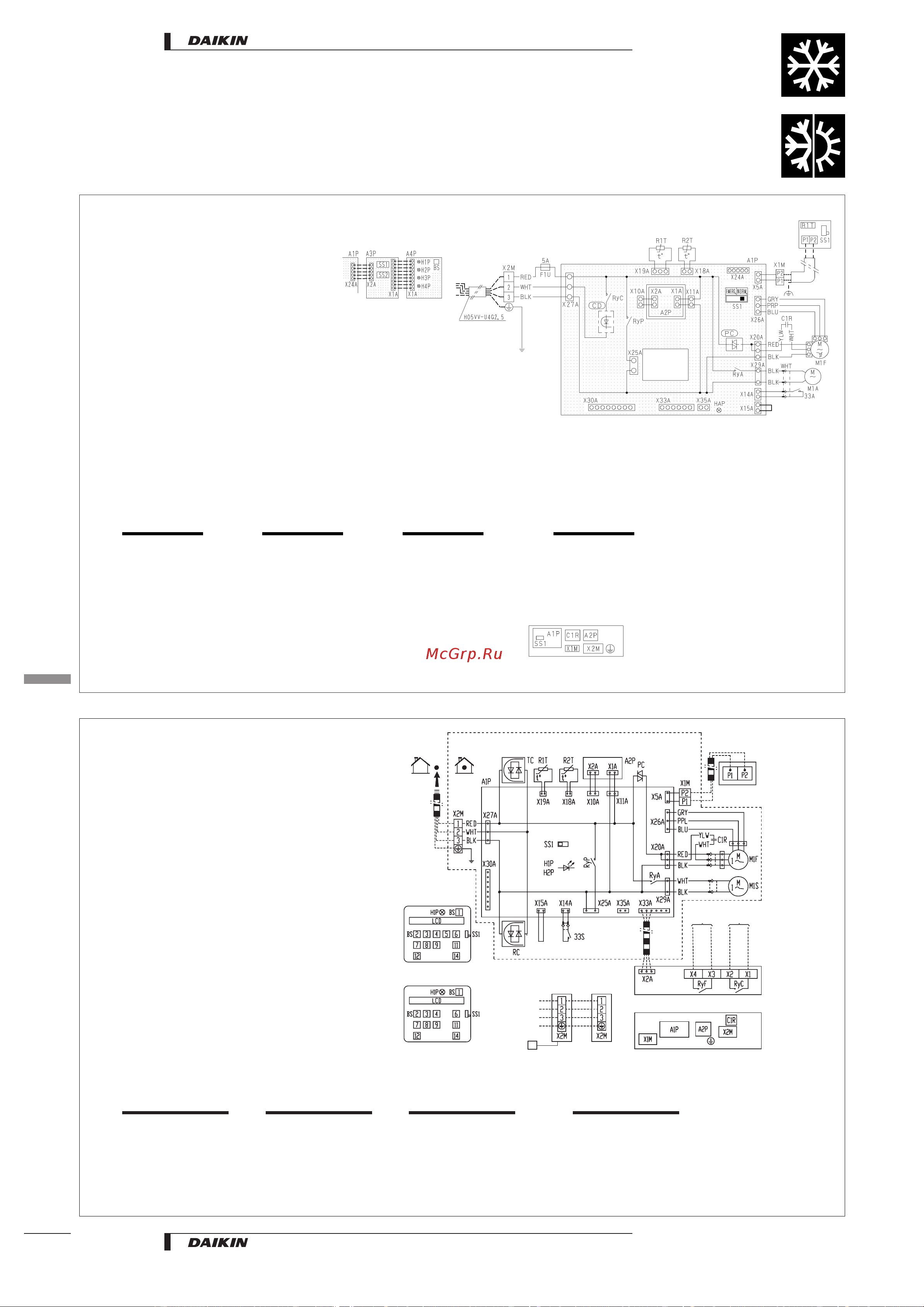 Daikin FH35BZV1 [16/26] Wiring diagrams