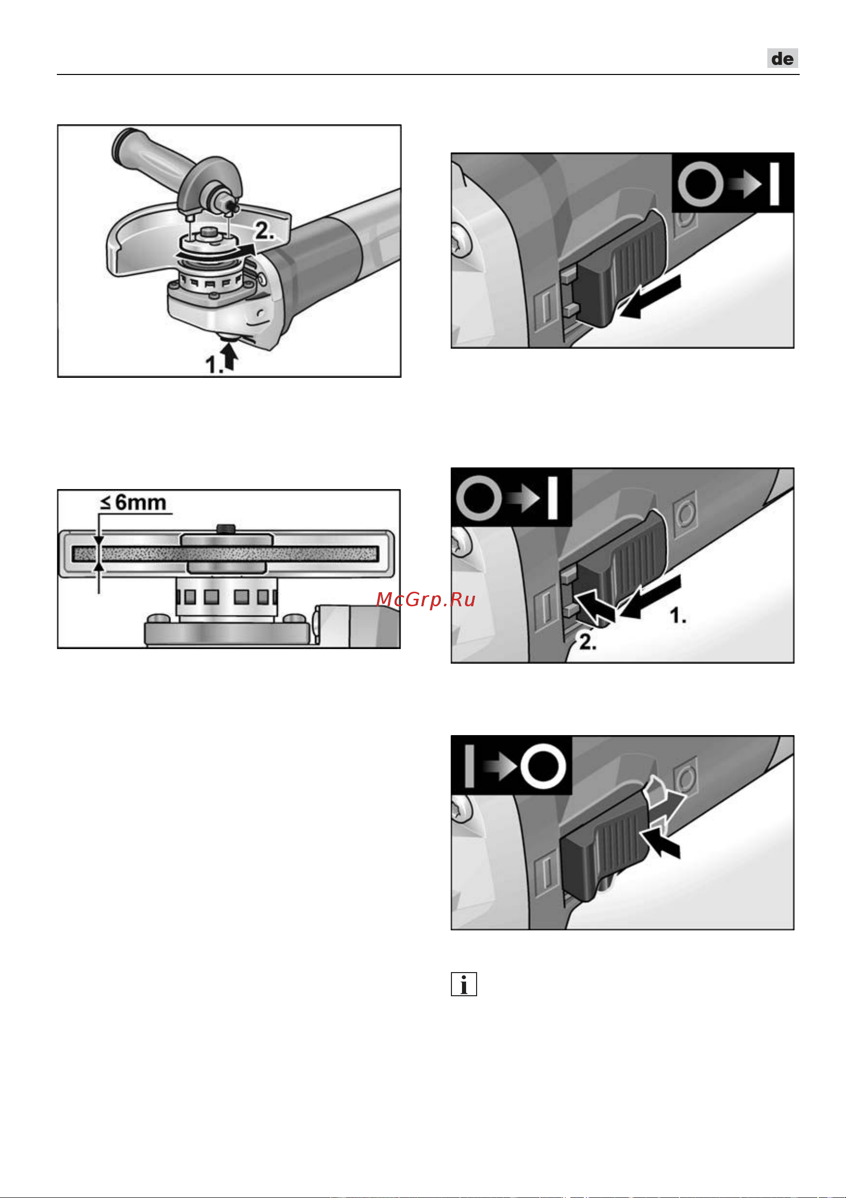 Flex LB 17-11 125 [11/314] Ein und ausschalten