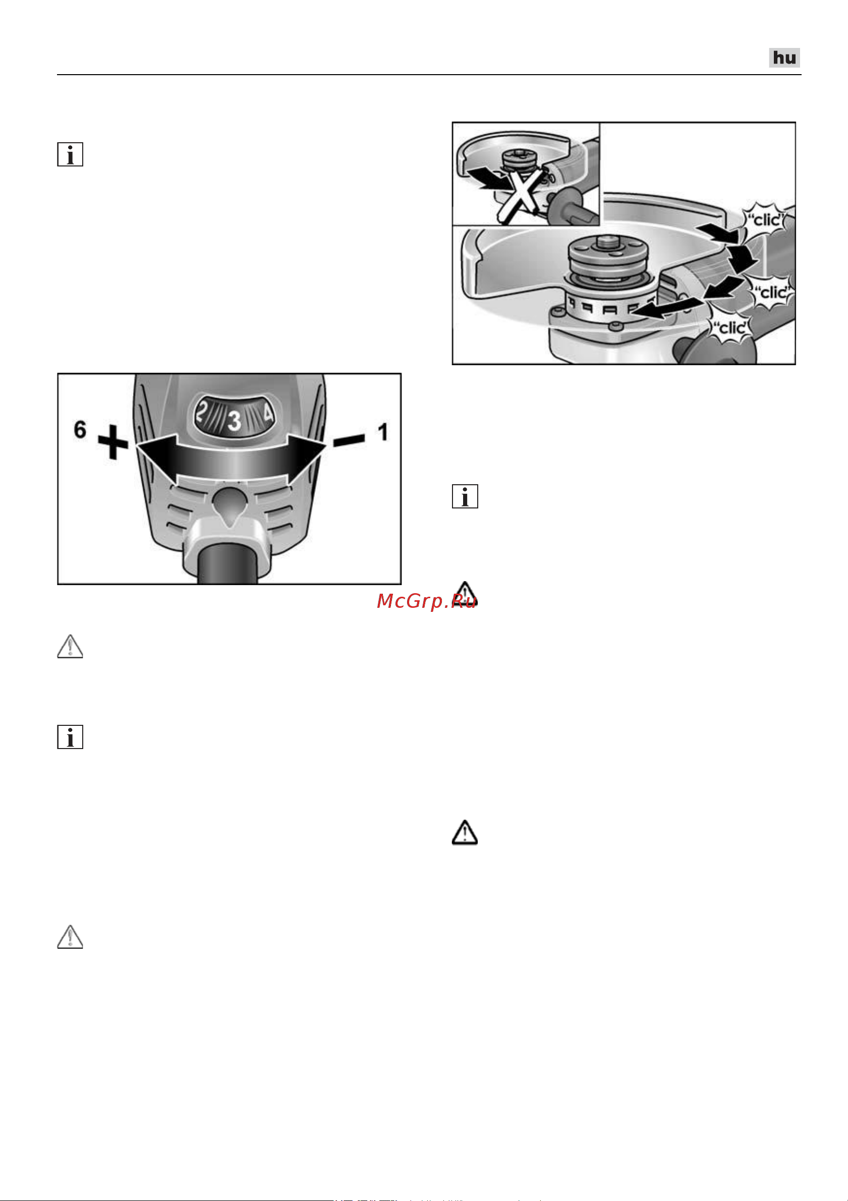 Flex LB 17-11 125 [181/314] Fordulatszám előválasztása lb 17 11 125