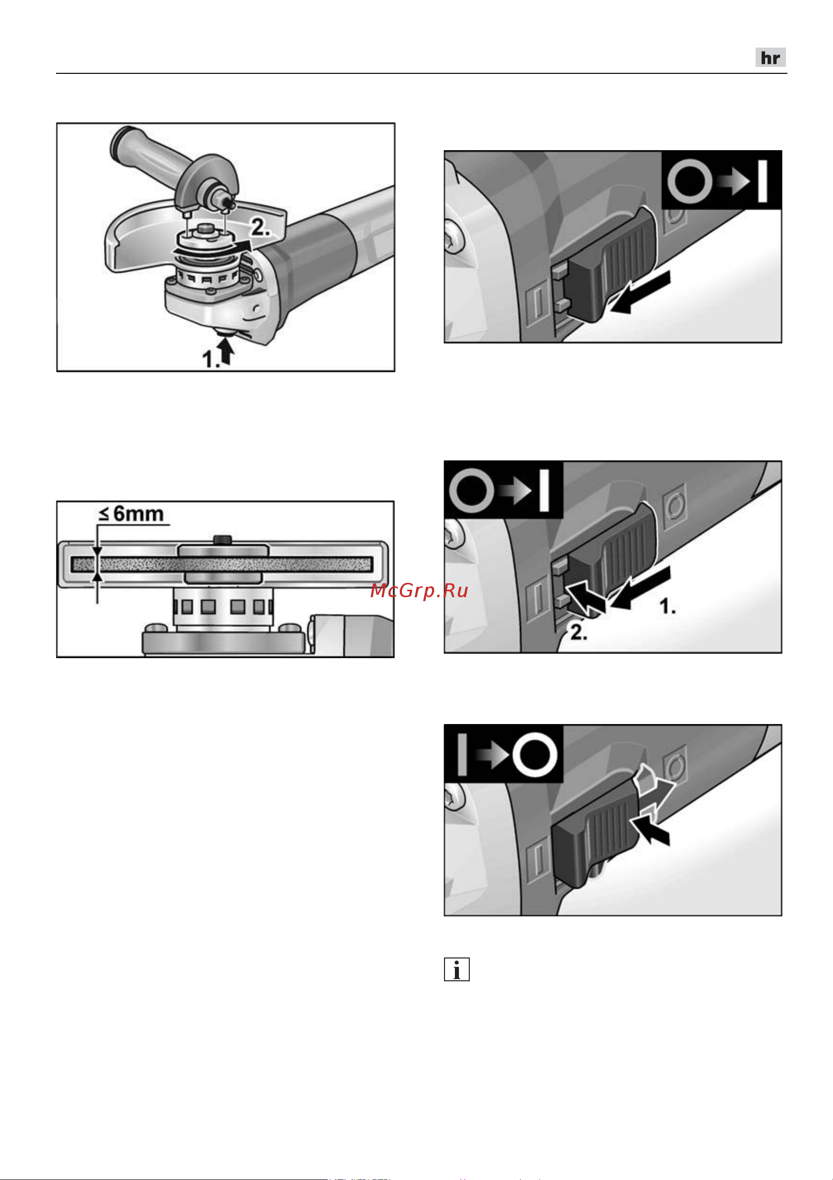 Flex LB 17-11 125 [215/314] Uključivanje i isključivanje