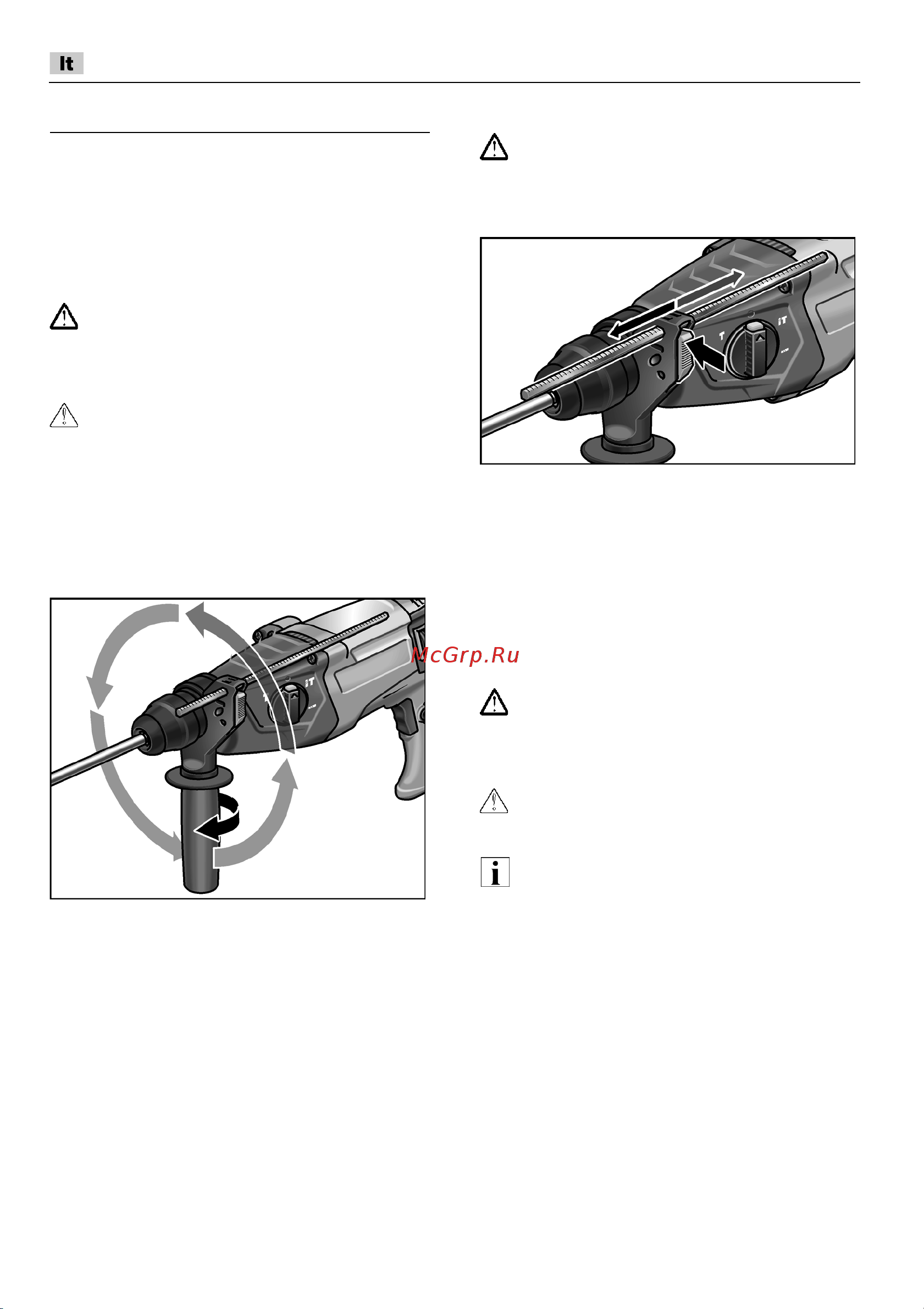 Flex CHE 2-28 SDS-plus [162/186] Nurodymai dirbant