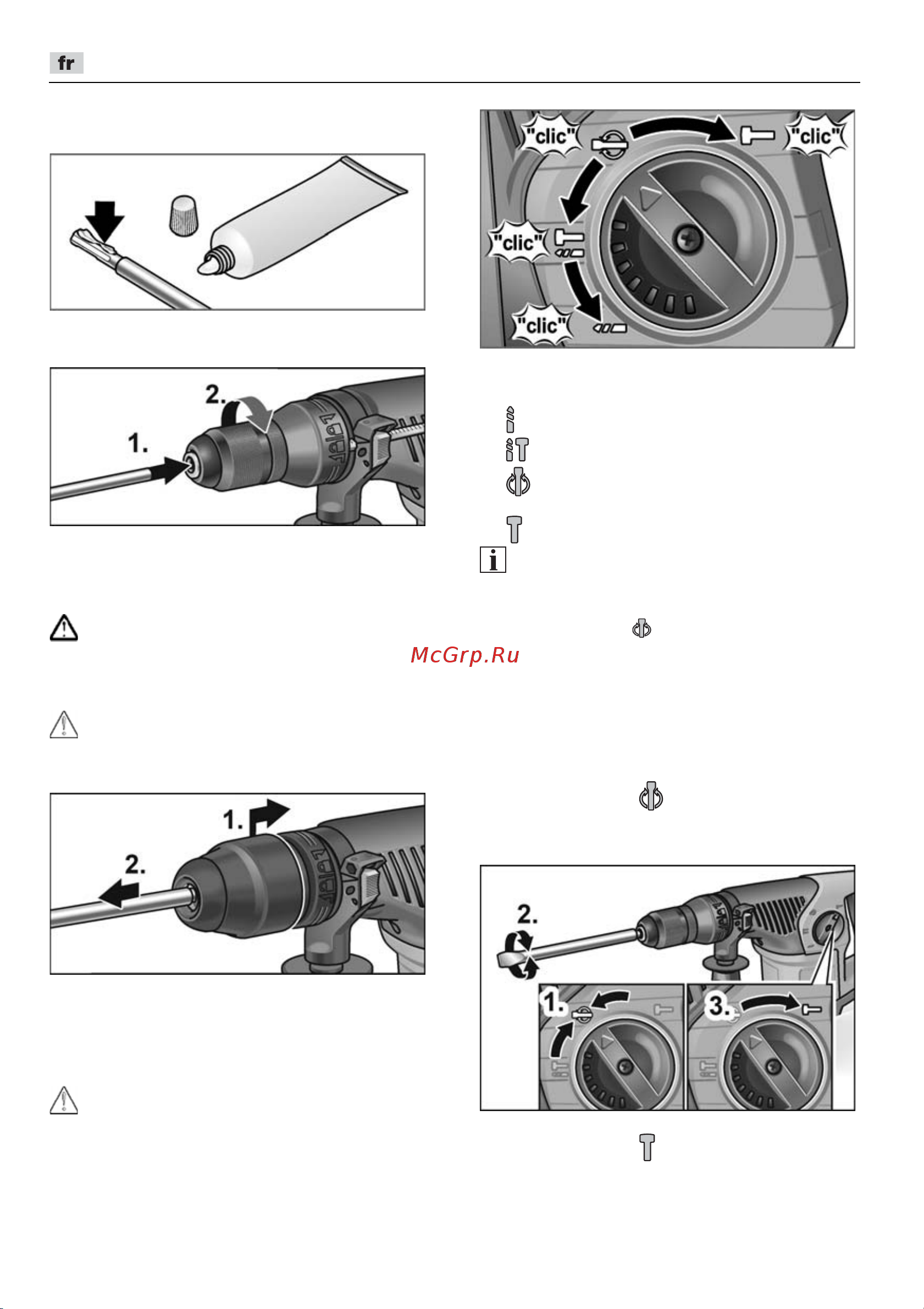 Flex CHE 4-32 R SDS-plus [24/166] Enlèvement des outils