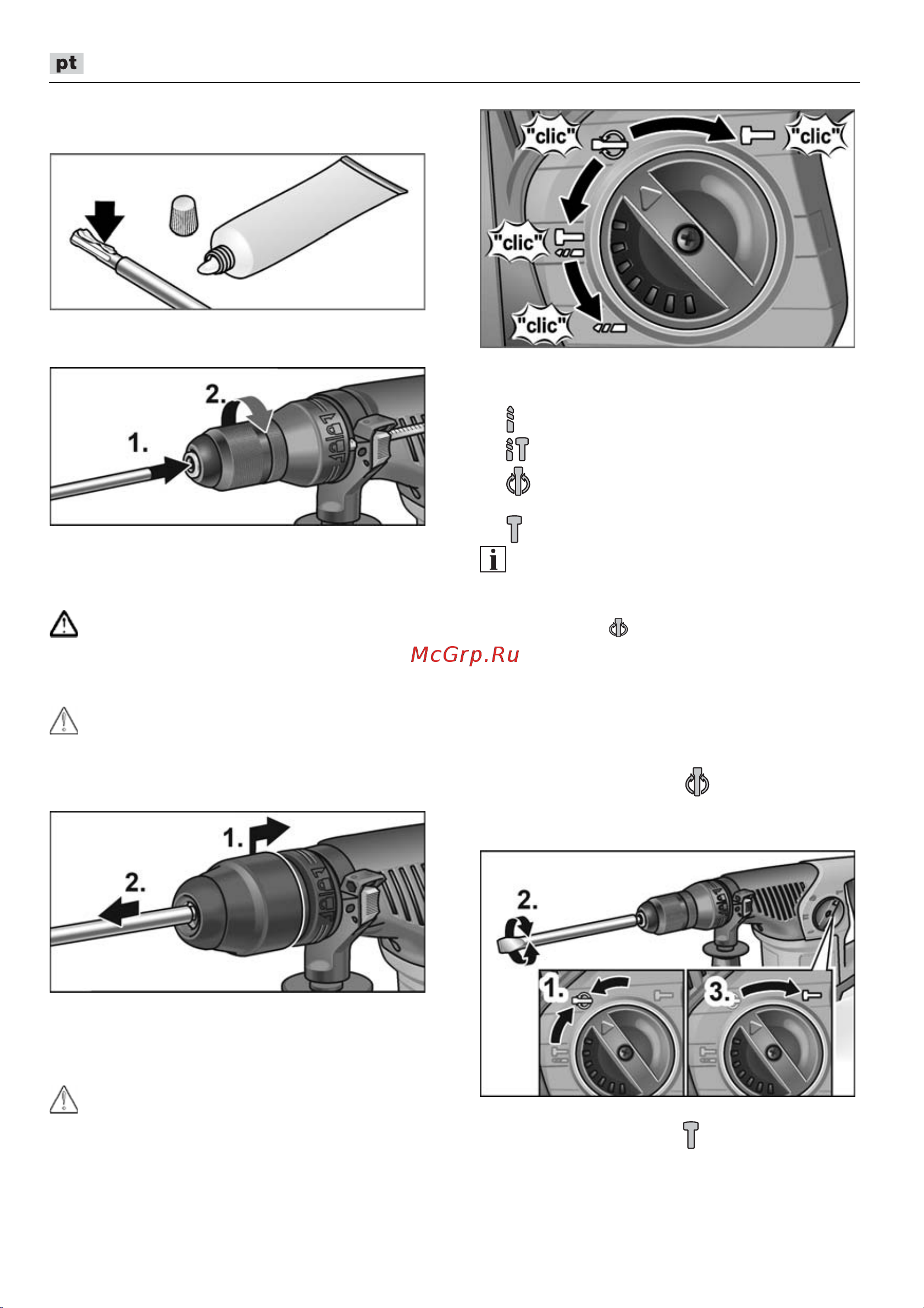 Flex CHE 4-32 R SDS-plus [48/166] Desmontar as ferramentas