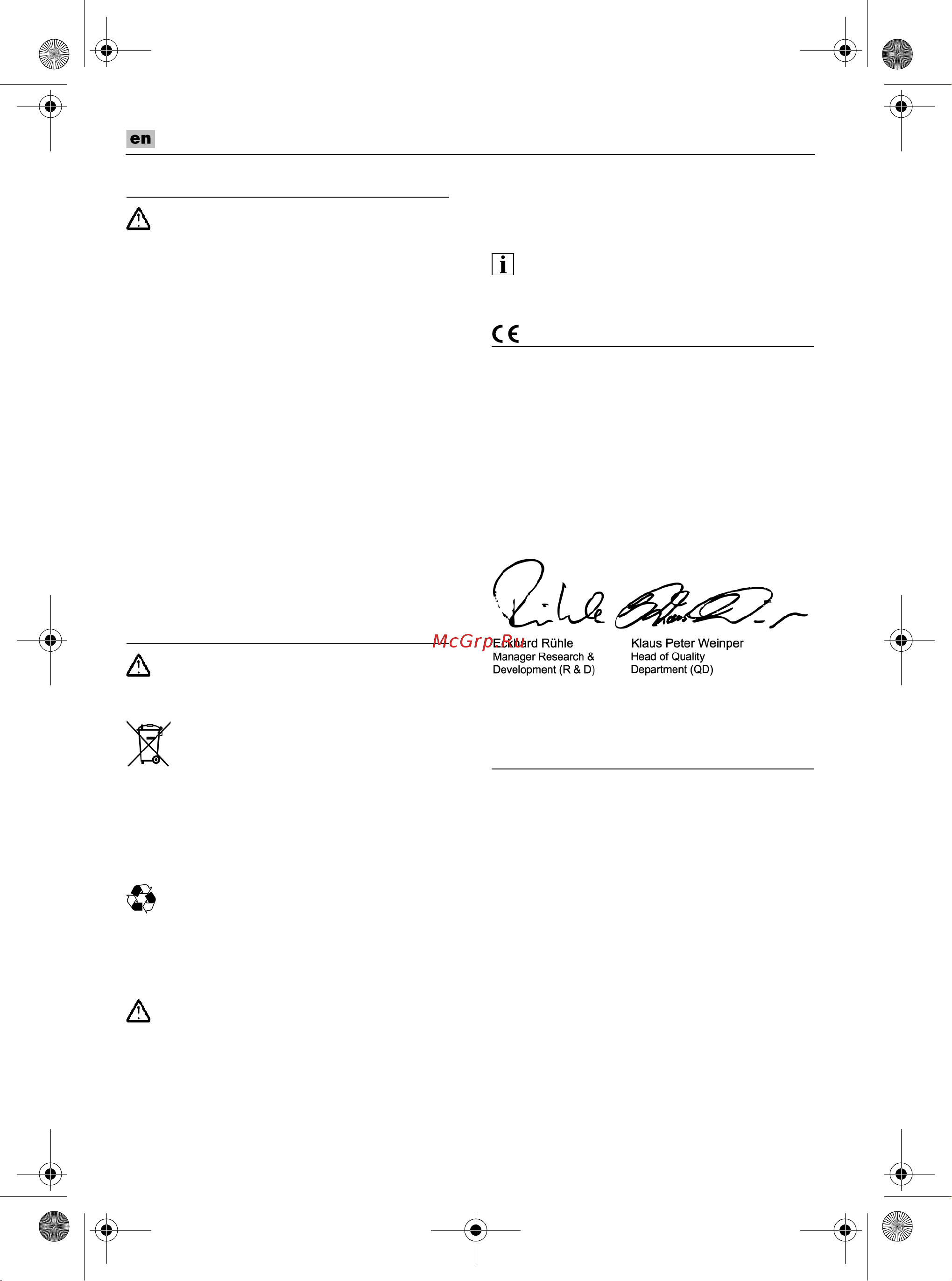 Flex CHE 18.0-EC [20/194] Conformity