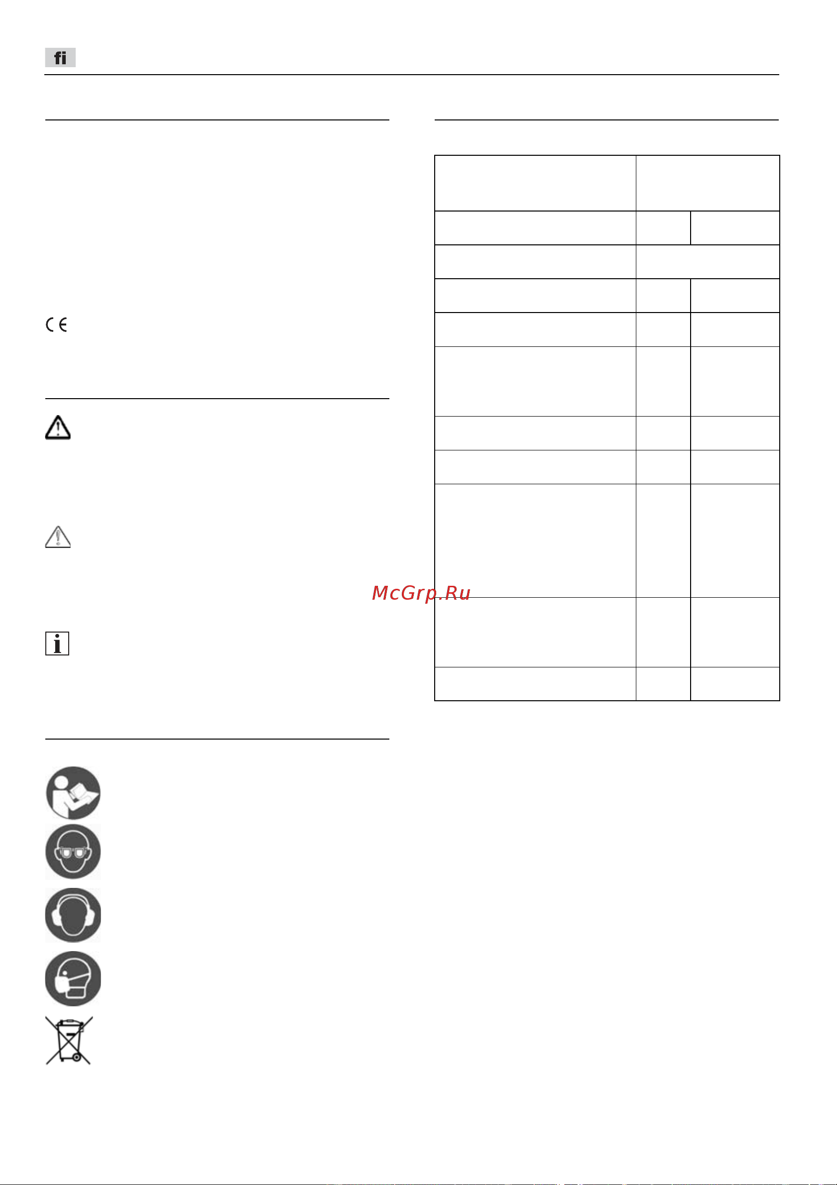 Flex CHE 2-26 18.0-EC [104/264] Käytetyt symbolit
