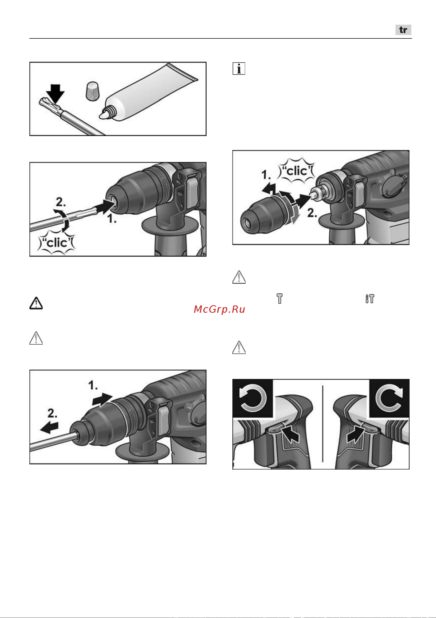 Flex CHE 2-26 18.0-EC [131/264] Dönüş yönü ön seçimi