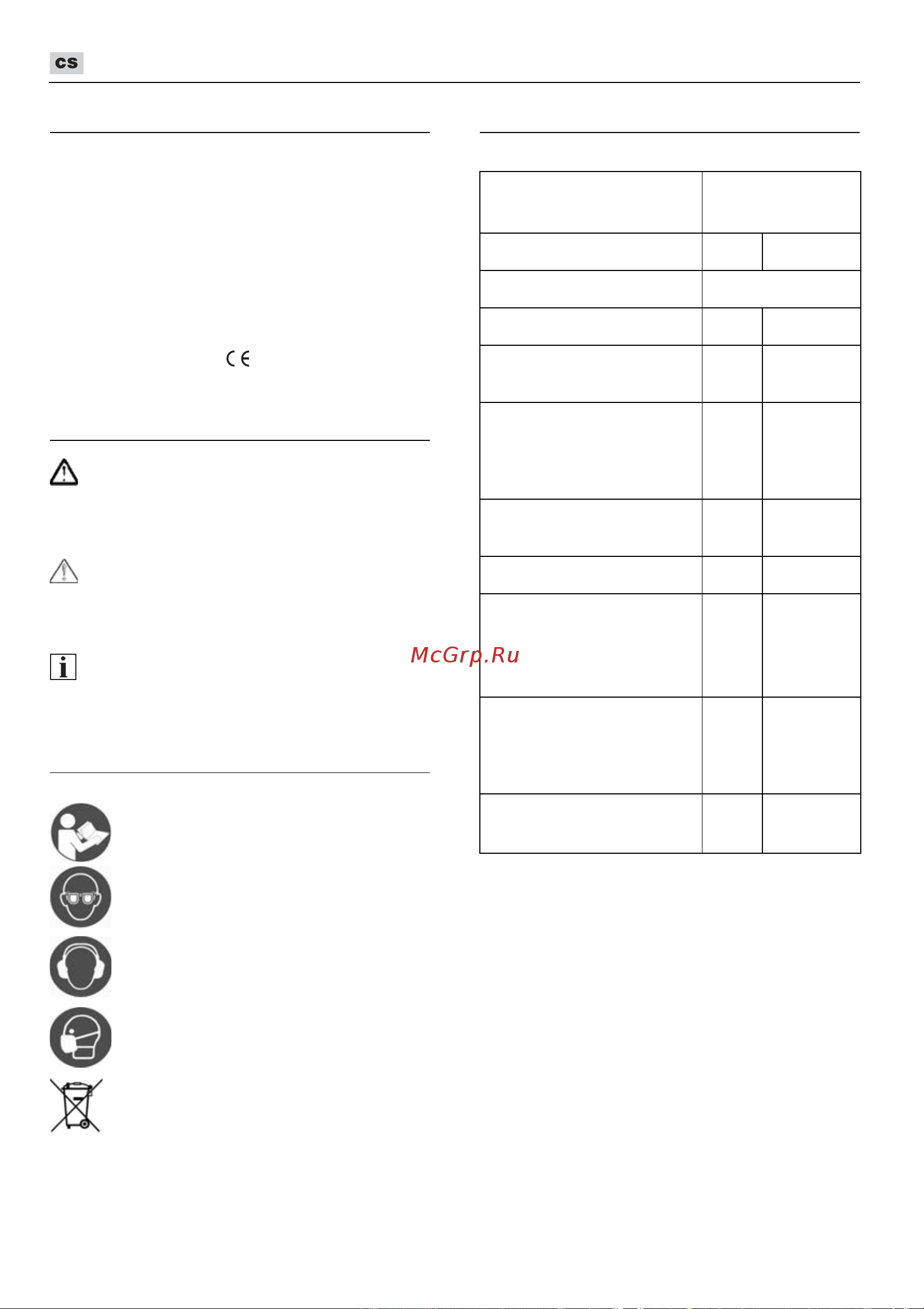 Flex CHE 2-26 18.0-EC [156/264] Použité symboly
