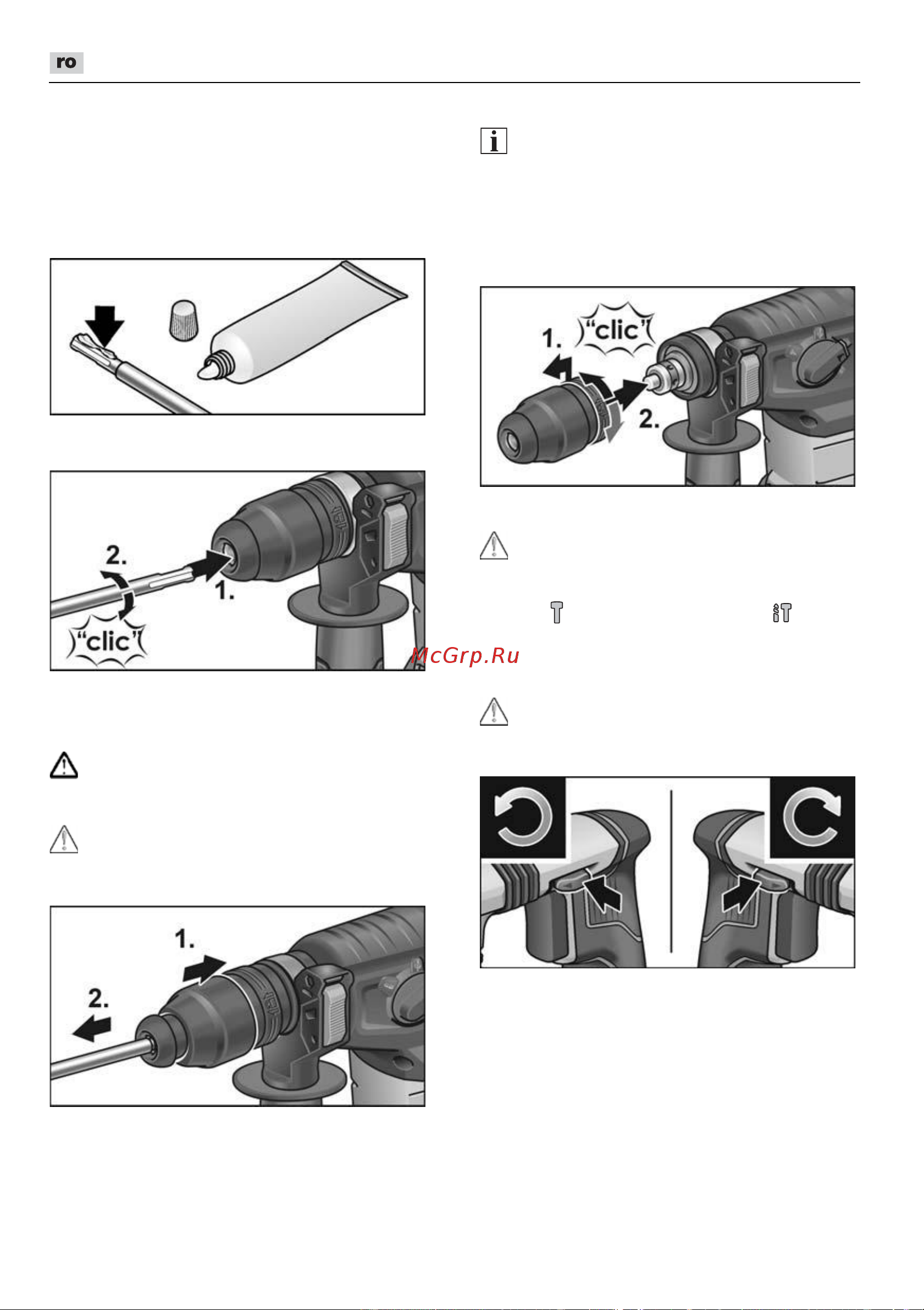 Flex CHE 2-26 18.0-EC C [200/264] Demontarea accesoriilor