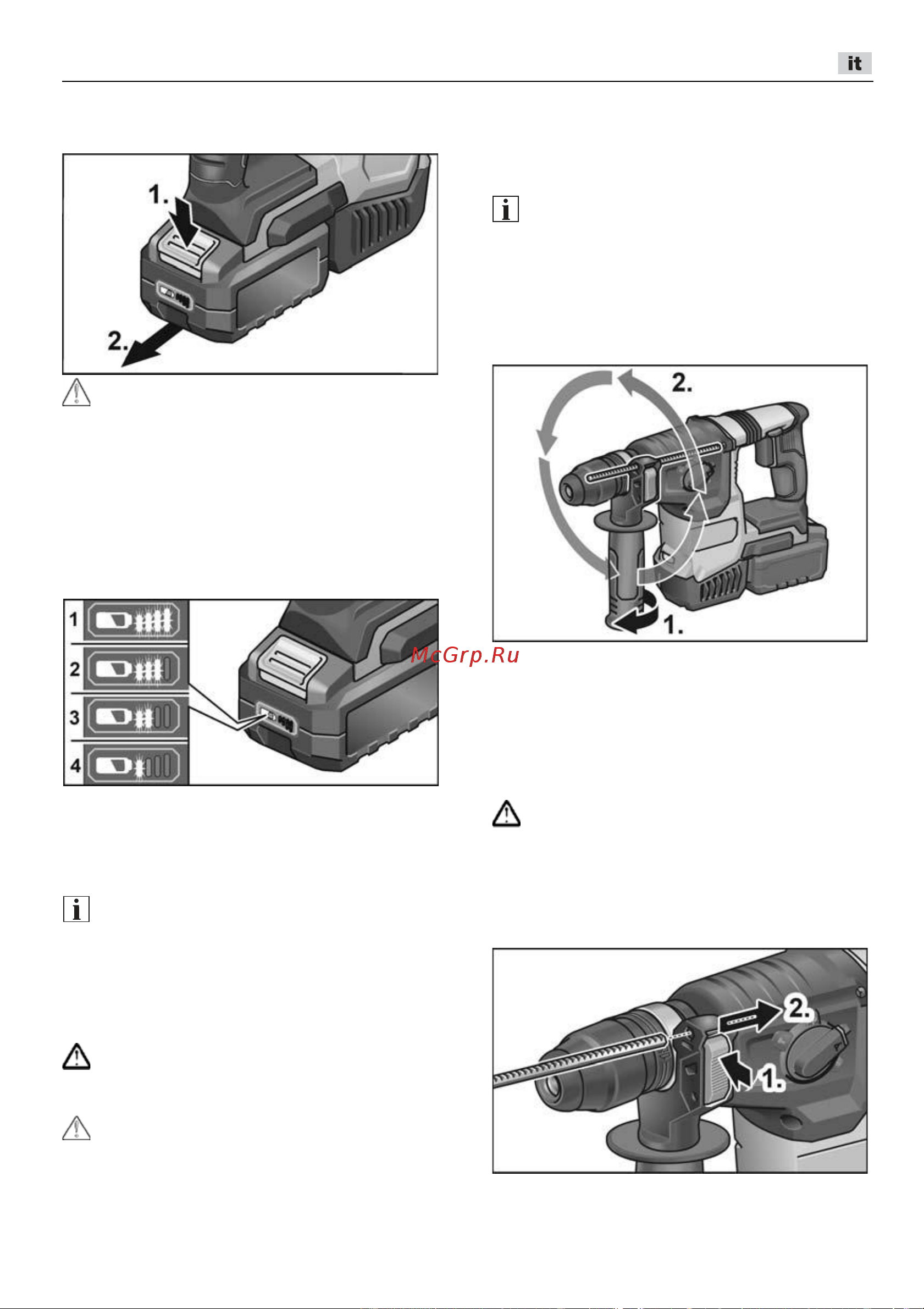 Flex CHE 2-26 18.0-EC [39/264] Condizioni di carica della batteria