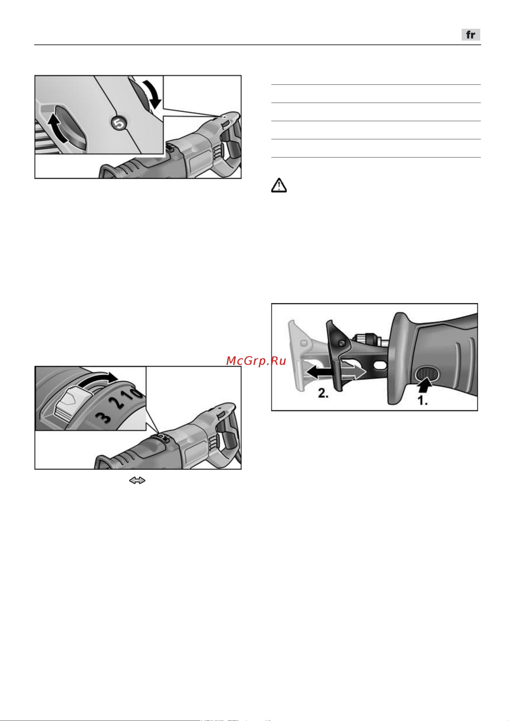 Flex RSP 13-32 [25/218] Réglage du support de sciage