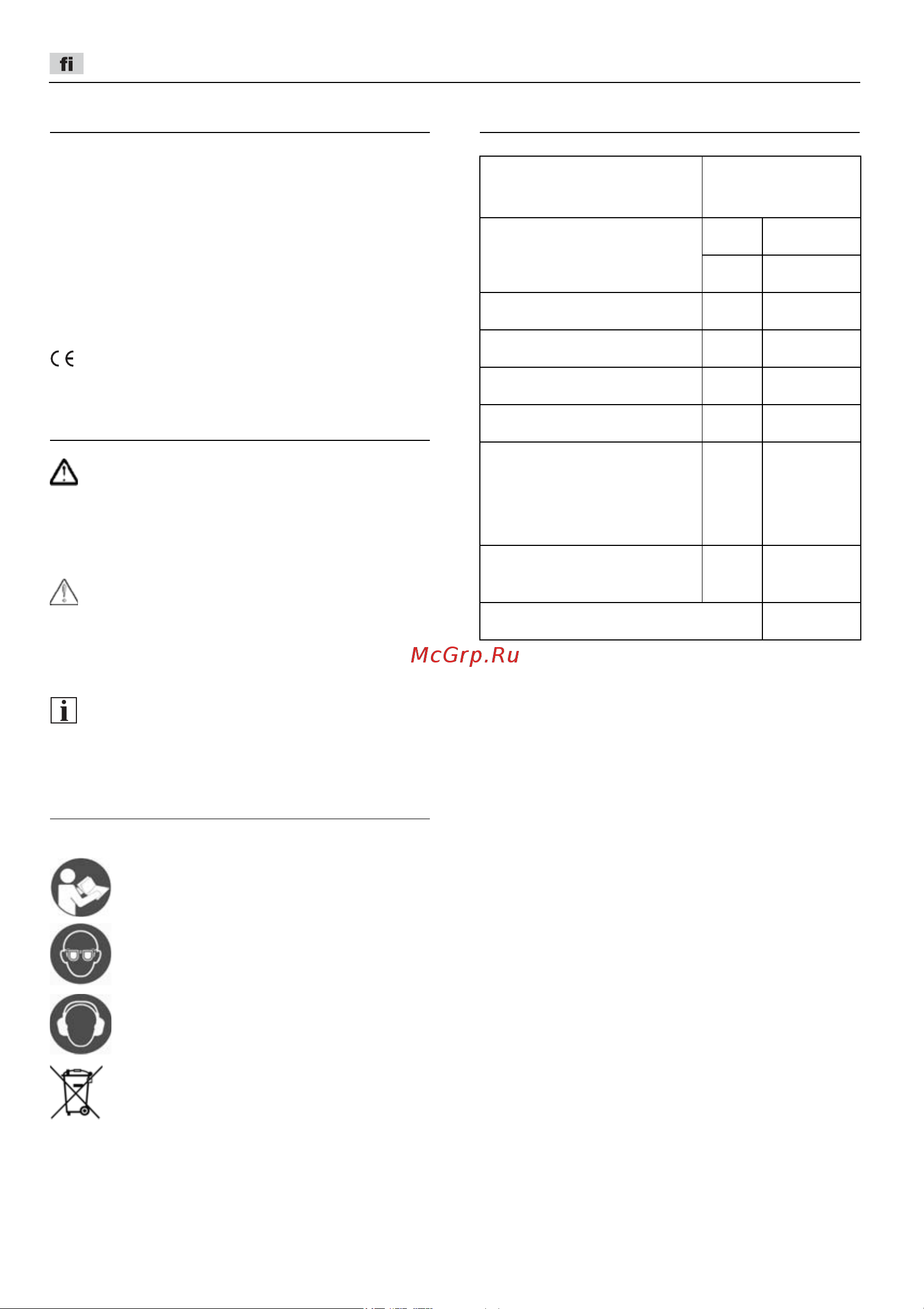 Flex RSP 13-32 [86/218] Käytetyt symbolit