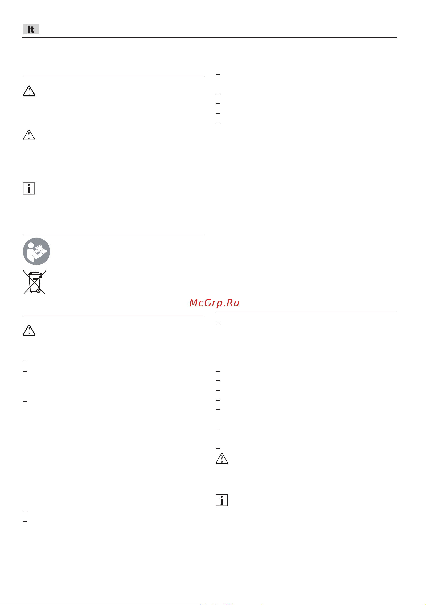 Flex JS 18.0-EC C [156/176] Per la propria sicurezza per la propria sicurezza
