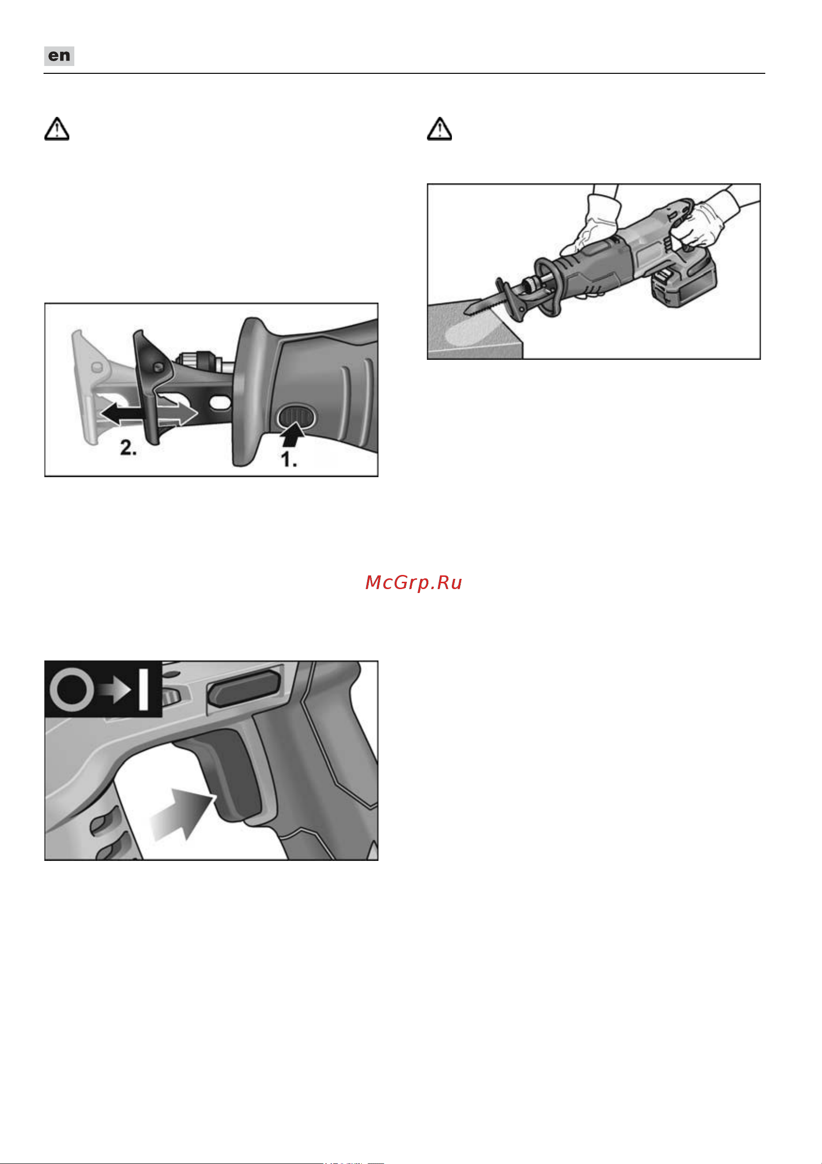 Flex RSP DW 18.0-EC C [20/276] Adjusting the cutting support