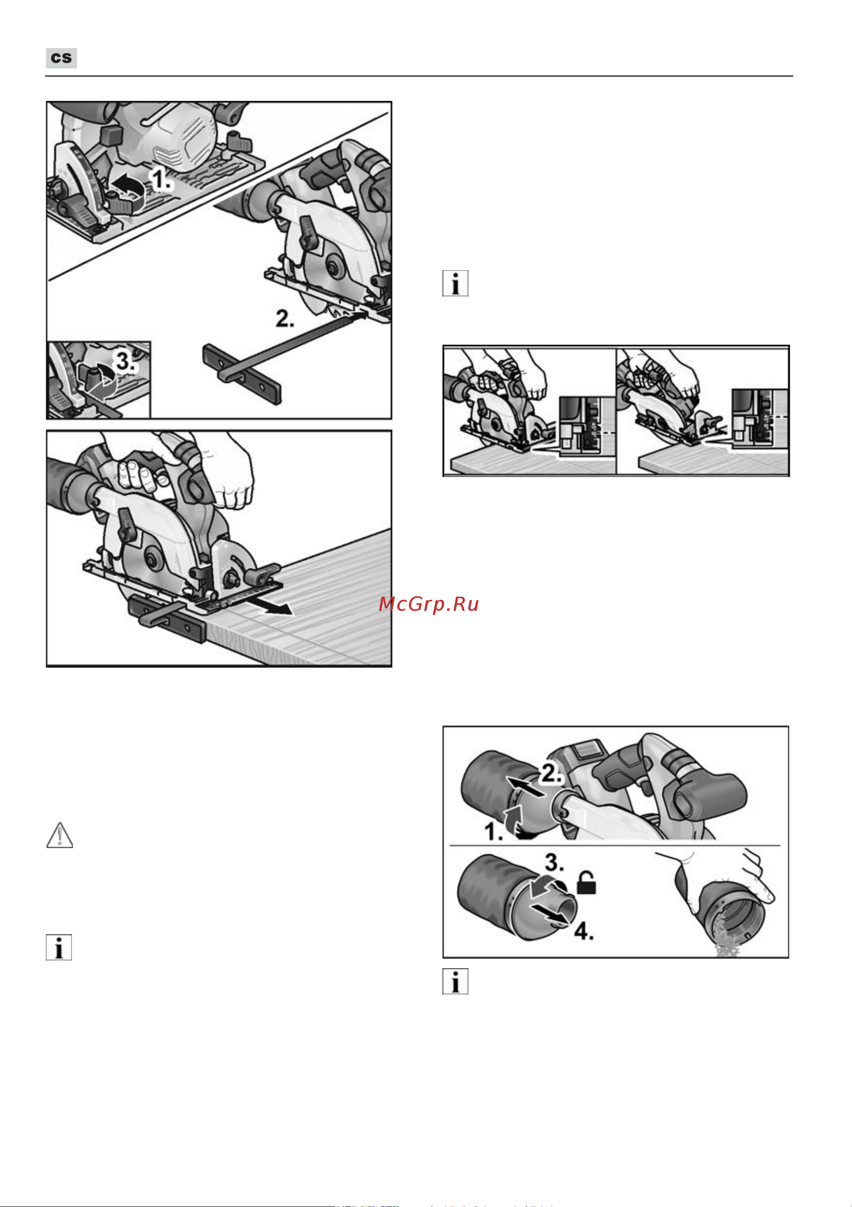 Flex CS 62 18.0-EC [202/330] Práce s elektrickým nářadím
