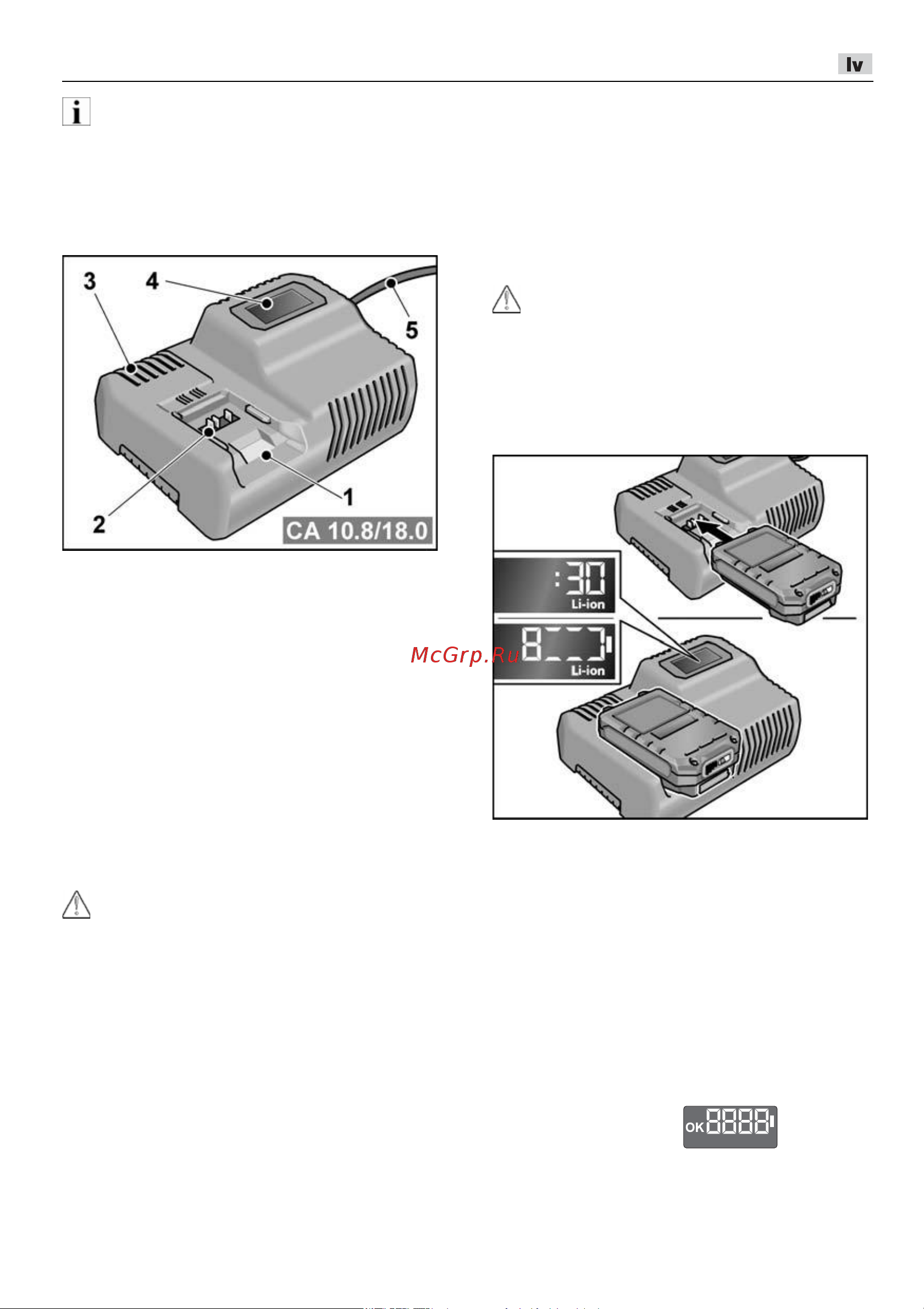 Flex CS 62 18.0-EC [315/330] Uzlādes ierīce