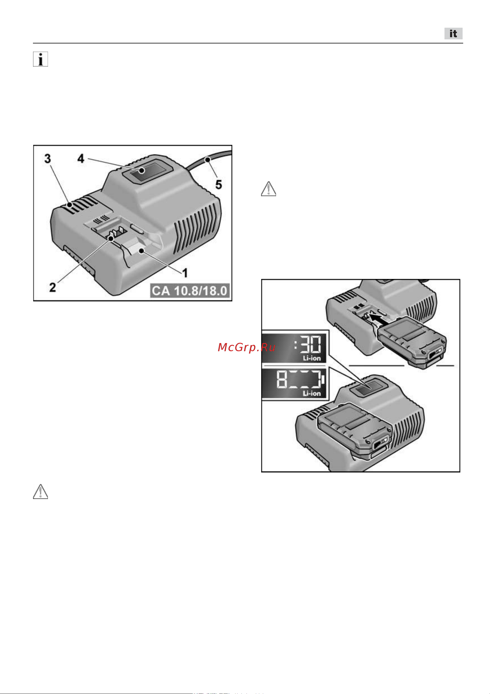 Flex CS 62 18.0-EC [51/330] Caricabatteria