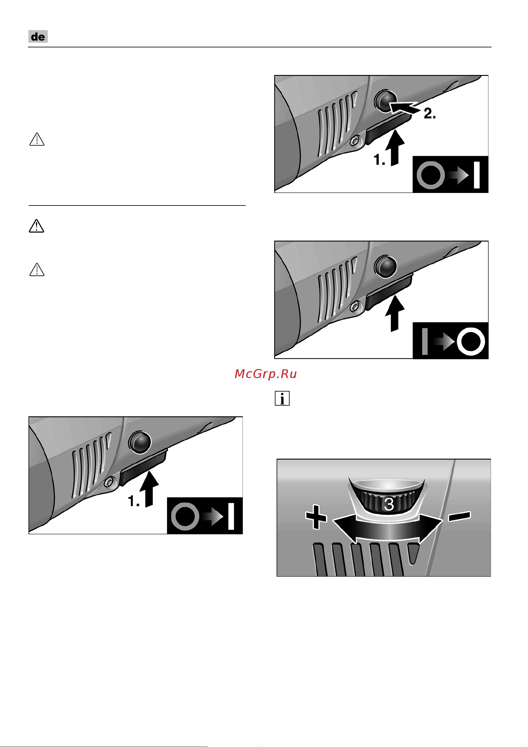 Flex PE 14-3 125 P-Set [8/170] Drehzah ivorwahl