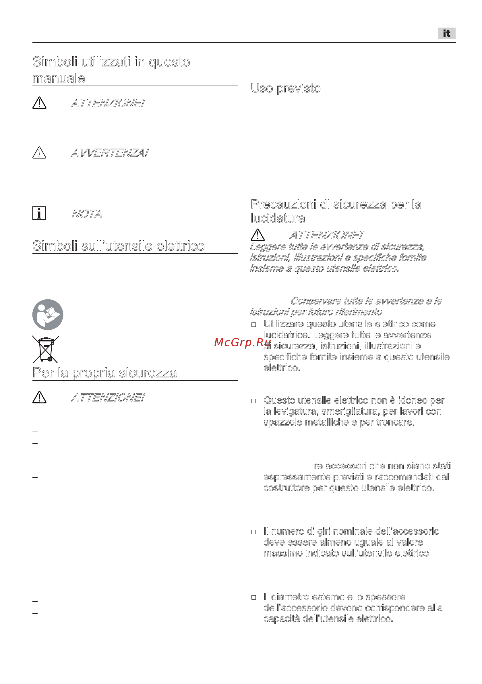 Flex PXE 80 10.8-EC [21/153] Per la propria sicurezza