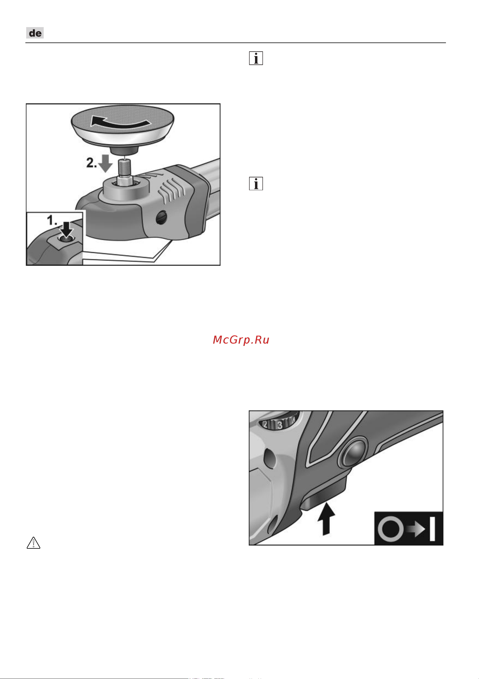 Flex PE 150 18.0-EC C [10/298] Ein und ausschalten