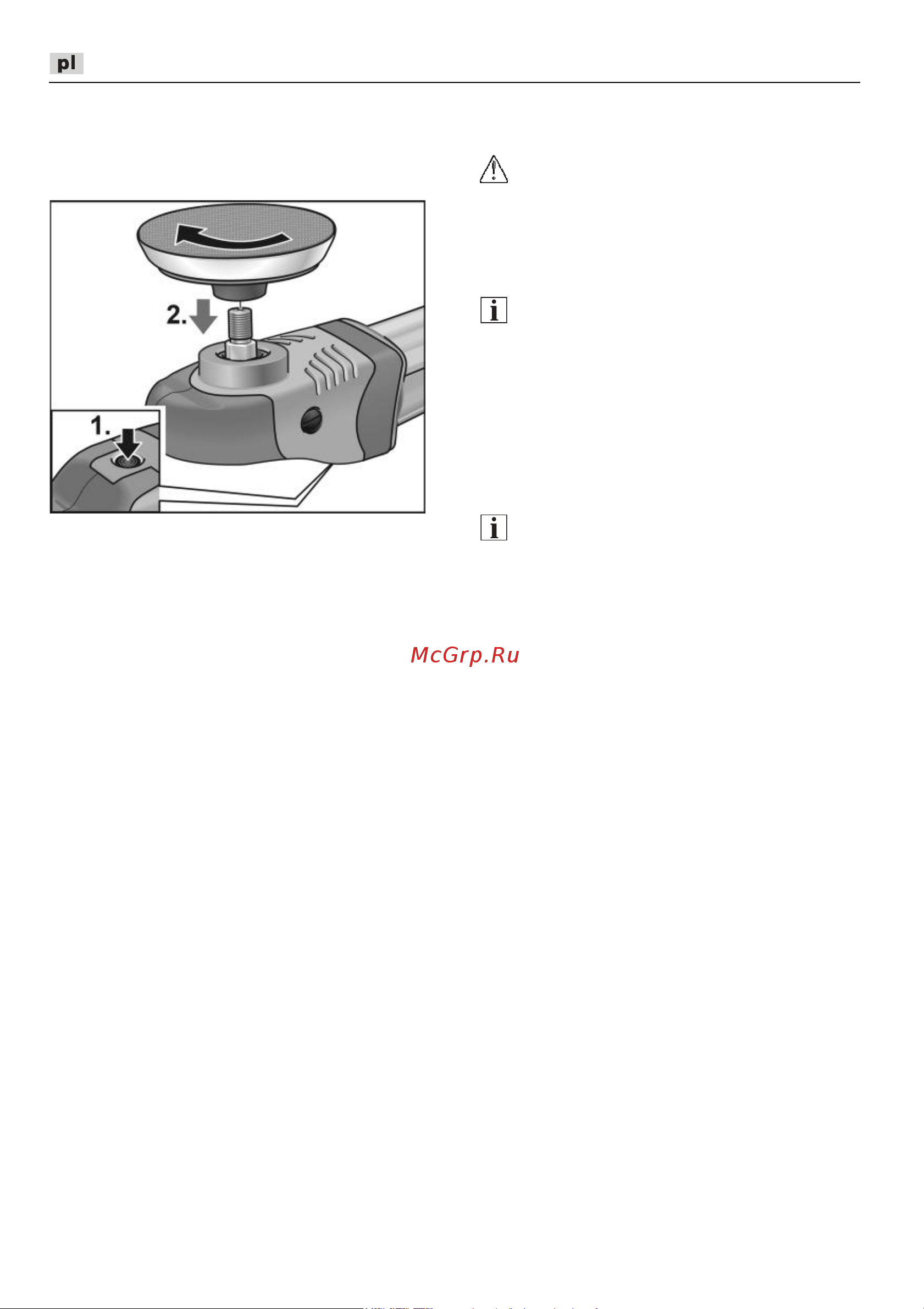 Flex PE 150 18.0-EC C [158/298] Mocowanie wspornika narzędzia