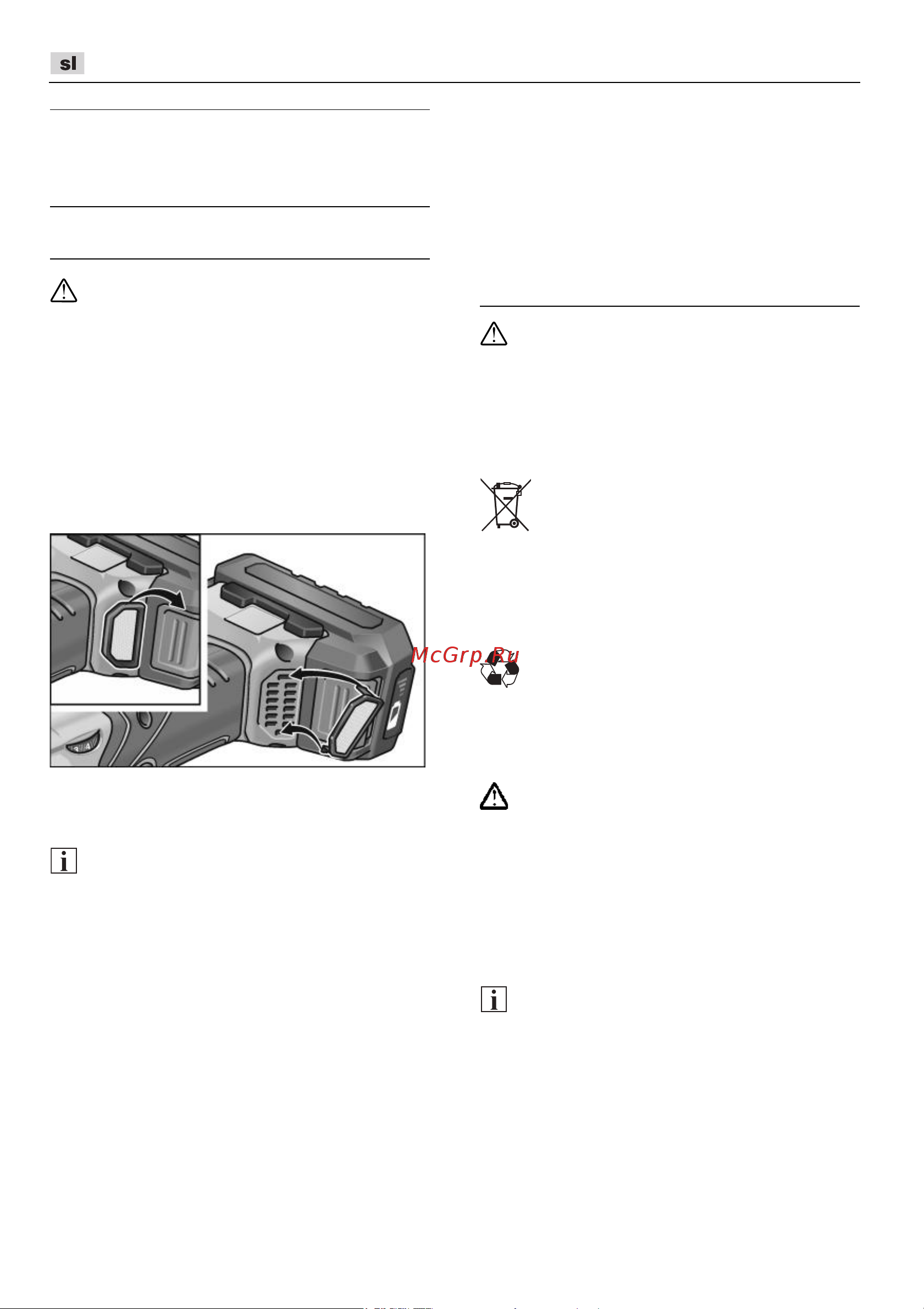 Flex PE 150 18.0-EC C [218/298] Podatki o odlaganju