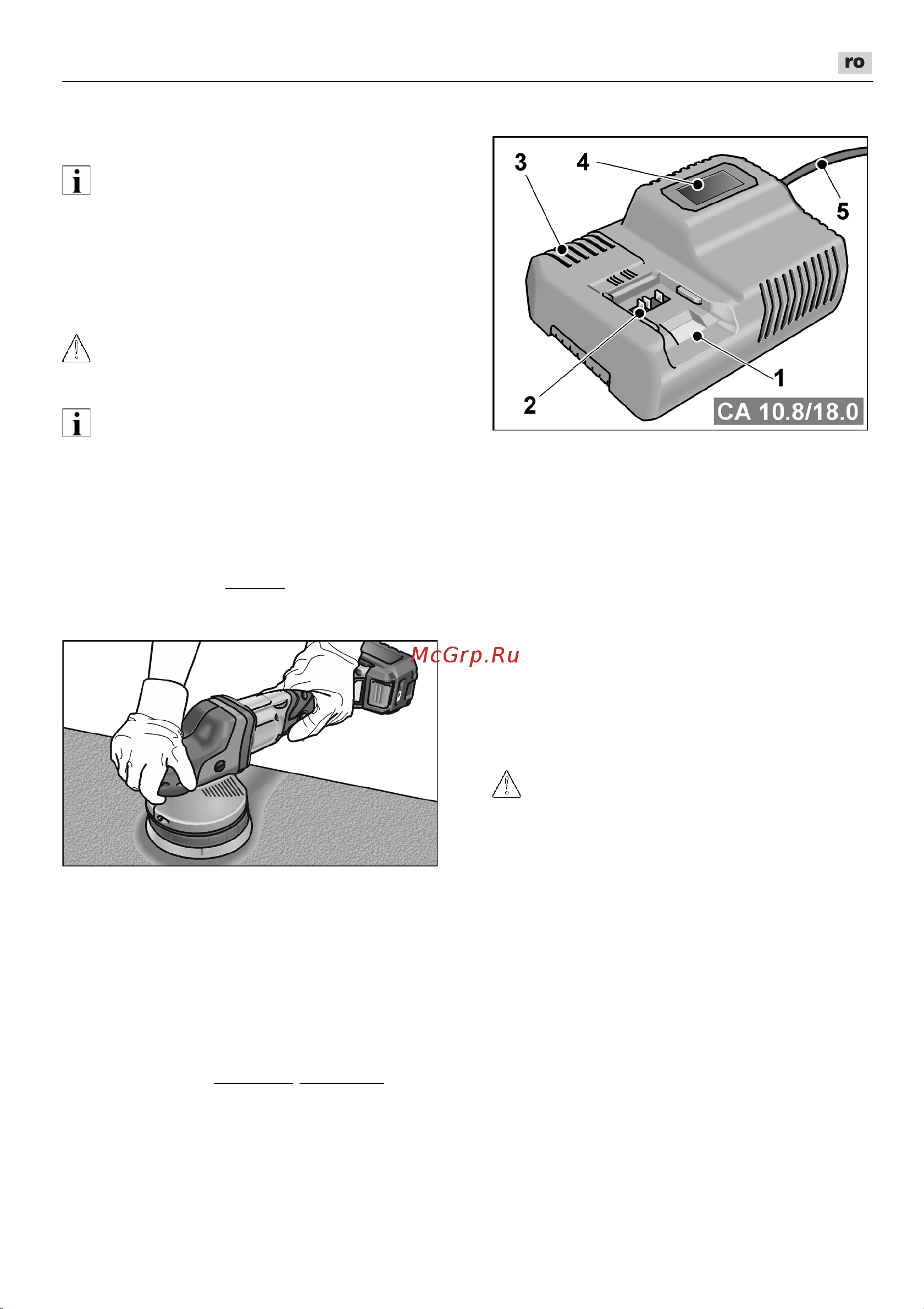 Flex XCE 8 125 18.0-EC C [233/308] Indicaţii de lucru