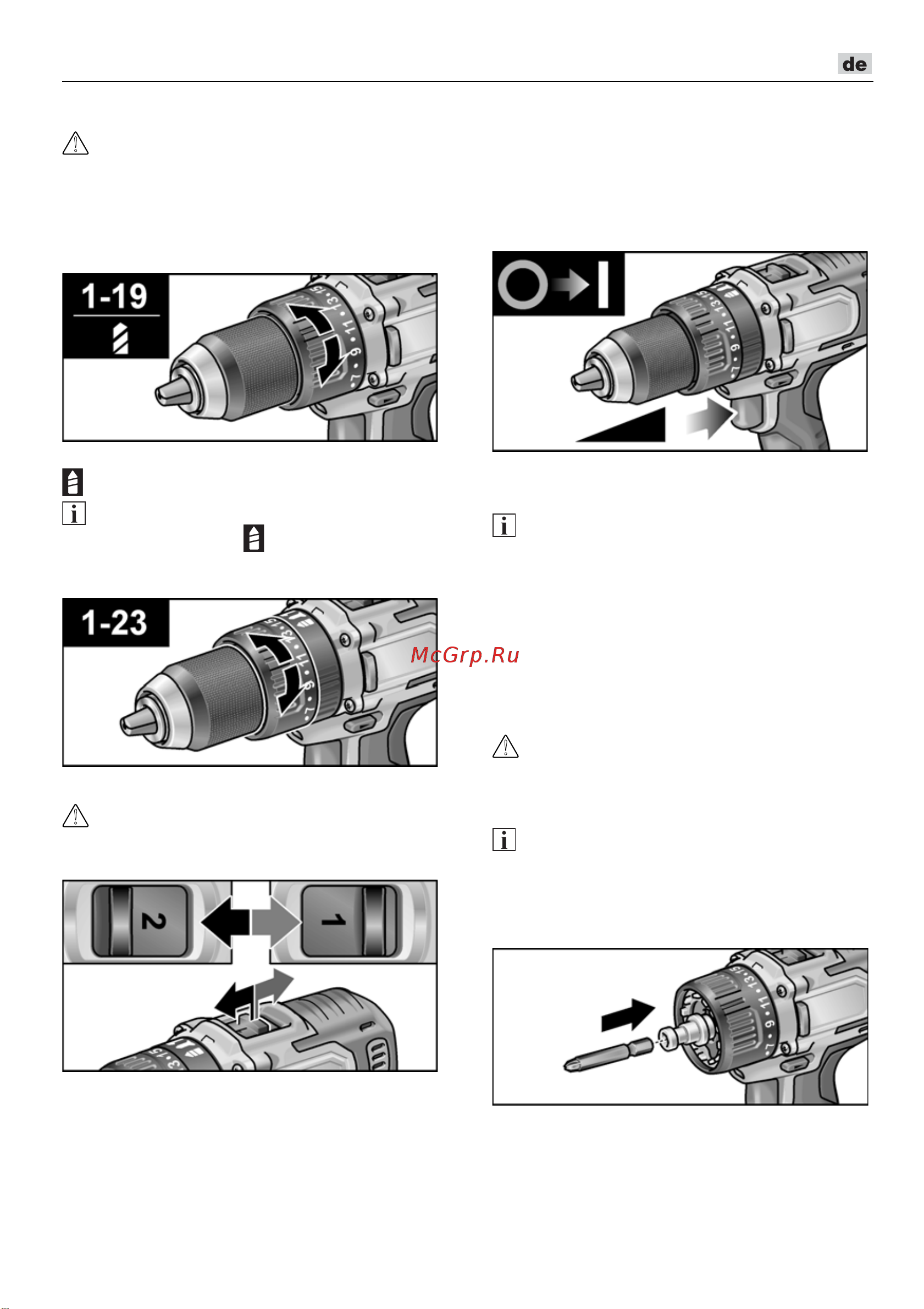 Flex PD 2G 10.8-EC [11/328] Arbeiten mit dem elektrowerkzeug