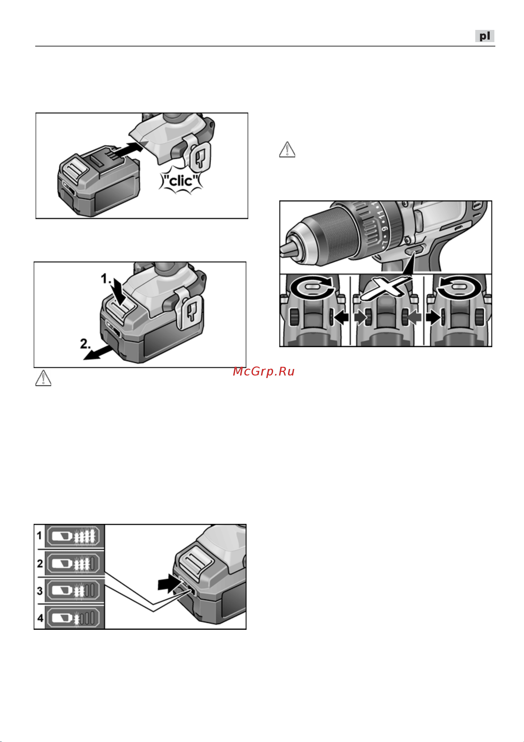 Flex PD 2G 10.8-EC [173/328] Preselekcja kierunku obrotow