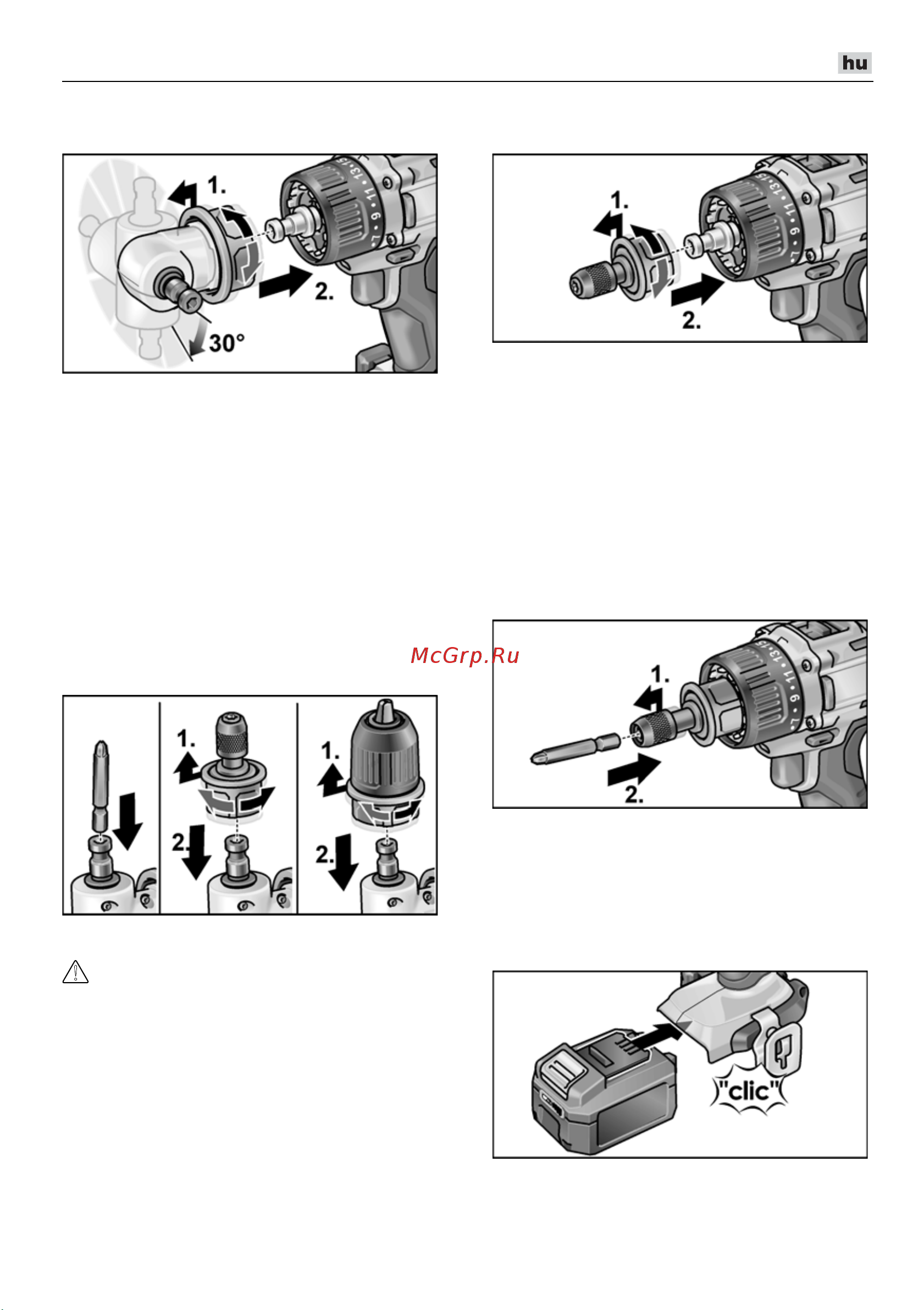 Flex PD 2G 10.8-EC [185/328] A szerszâmok behelyezése