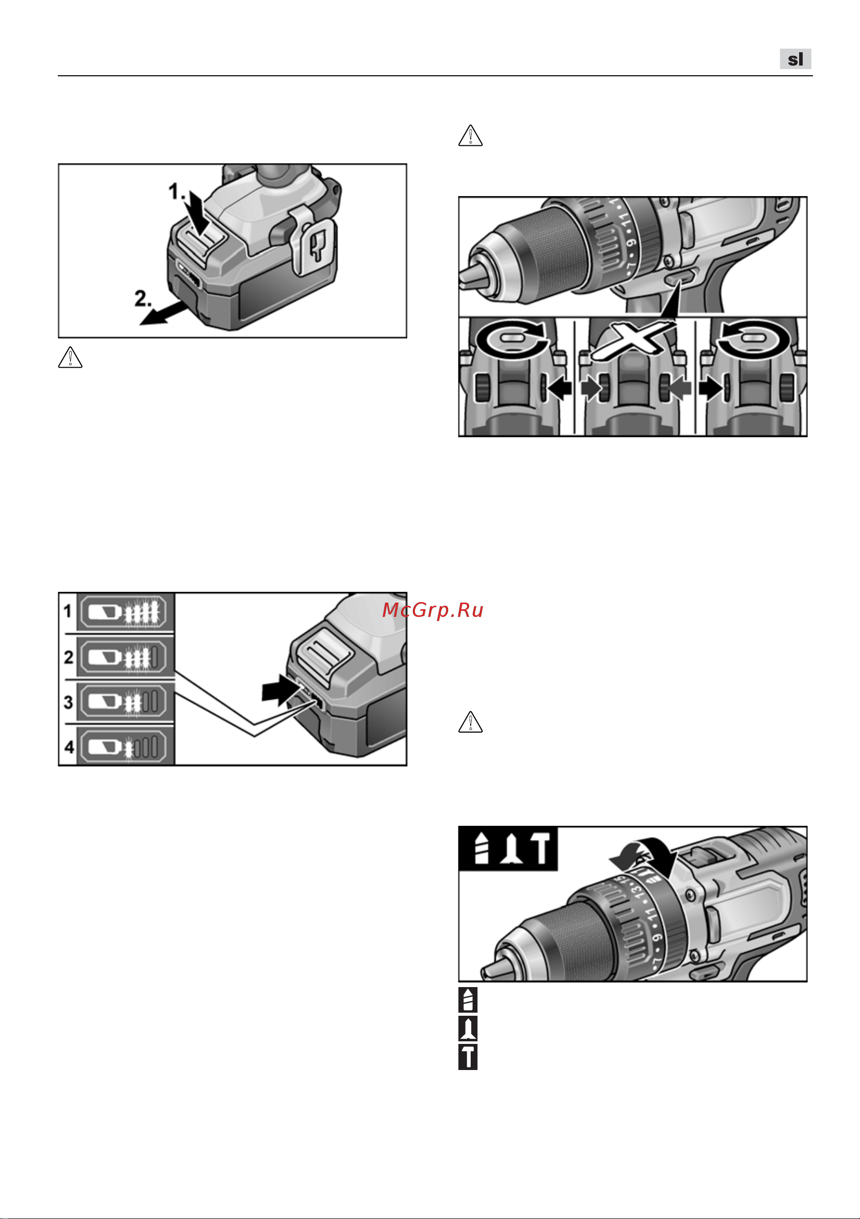 Flex PD 2G 10.8-EC [235/328] Izbira smeri vrtenja