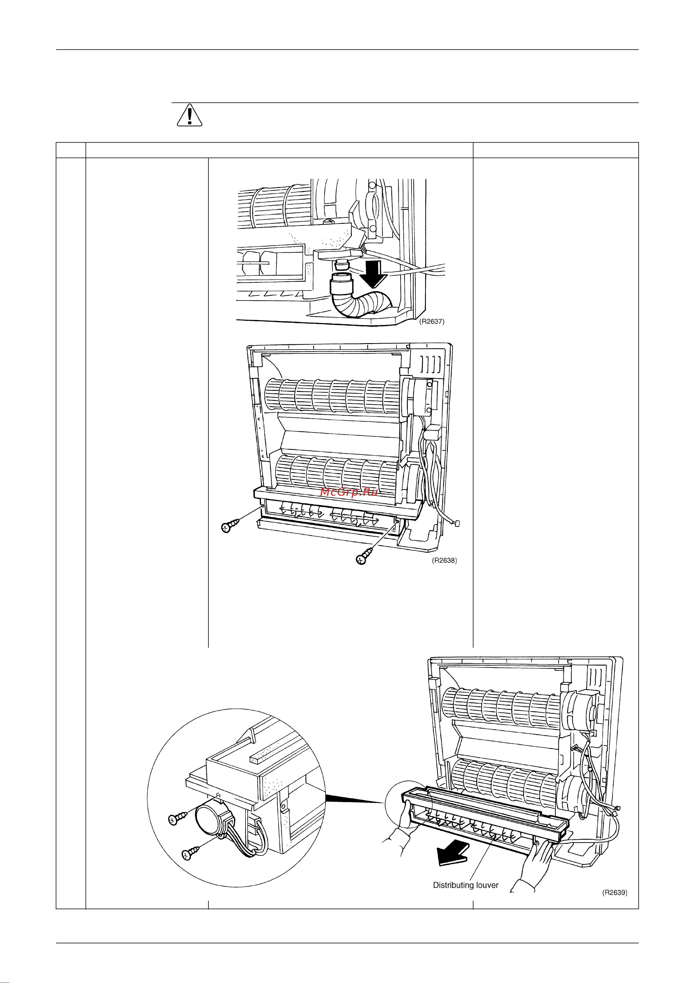 Daikin RS60BVMB [134/170] Removal of the fan rotor fan motor