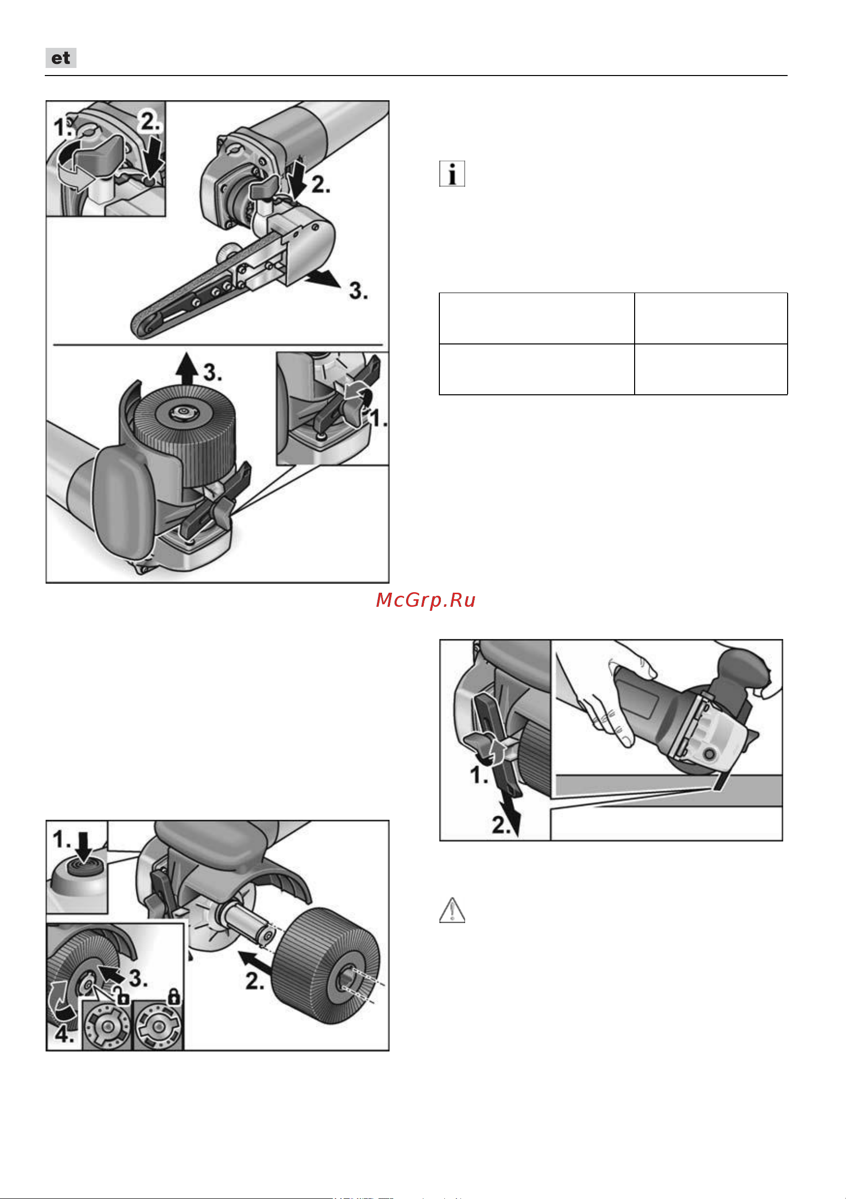 Flex TRINO FBE 8-4 140 453455 [354/404] Läigestusotsiku tööjuhised