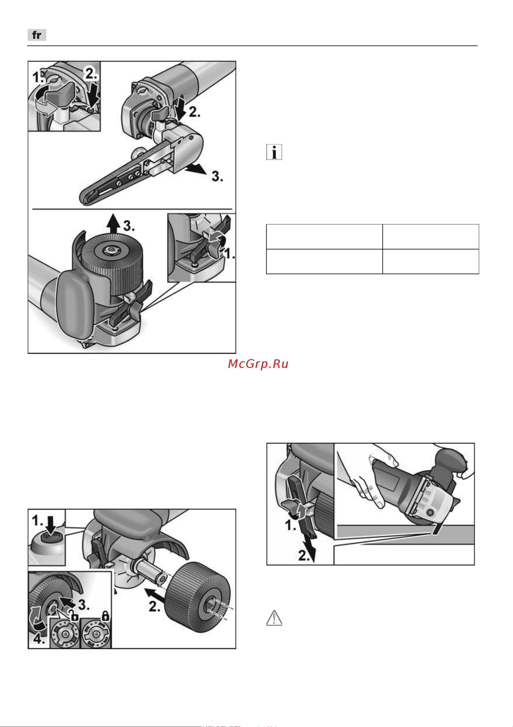 Flex TRINO FBE 8-4 140 453455 [42/404] Consignes de travail pour adaptateur de polissage