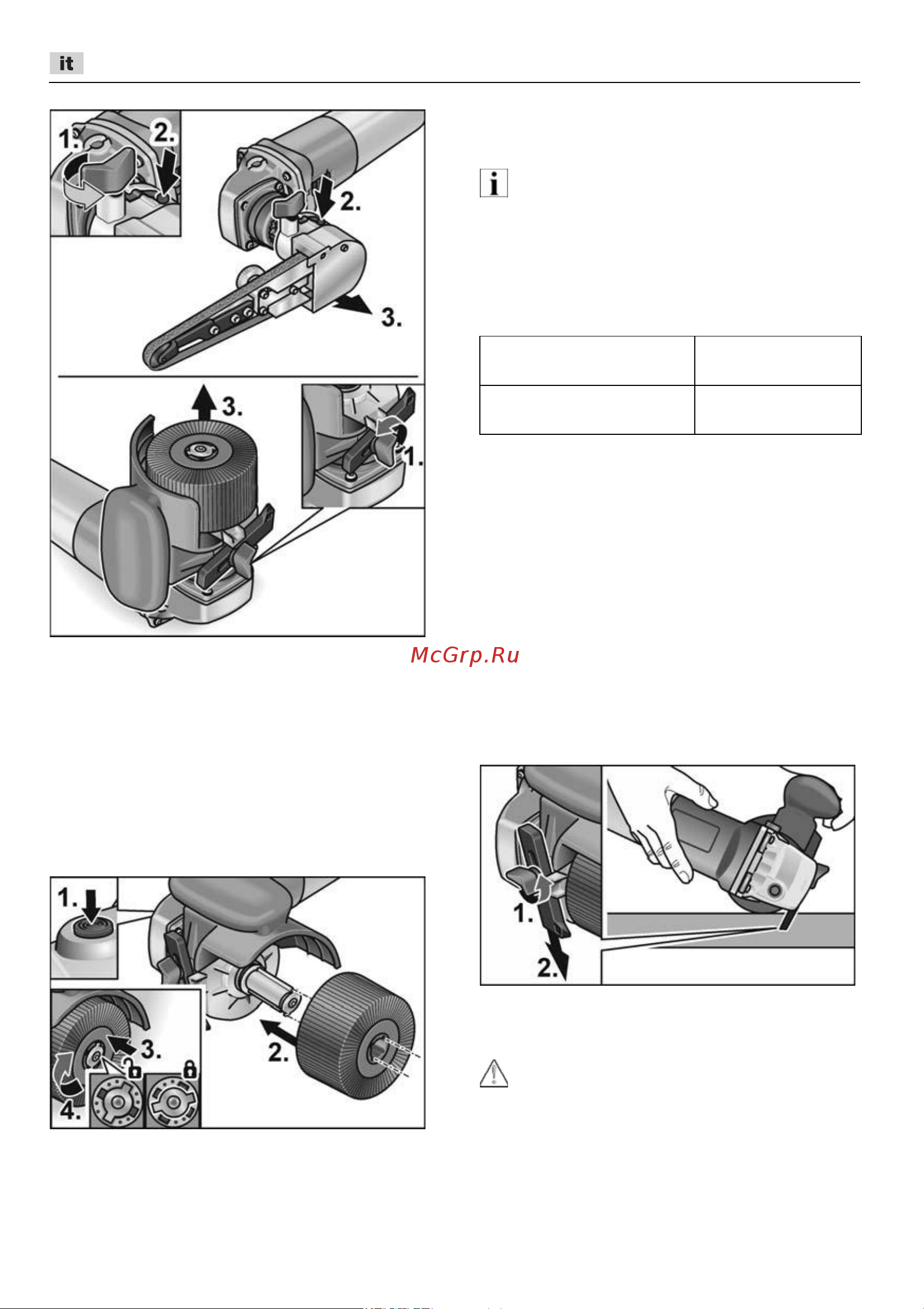 Flex TRINO FBE 8-4 140 453455 [58/404] Avvertenze di lavoro per l attacco per satinatura