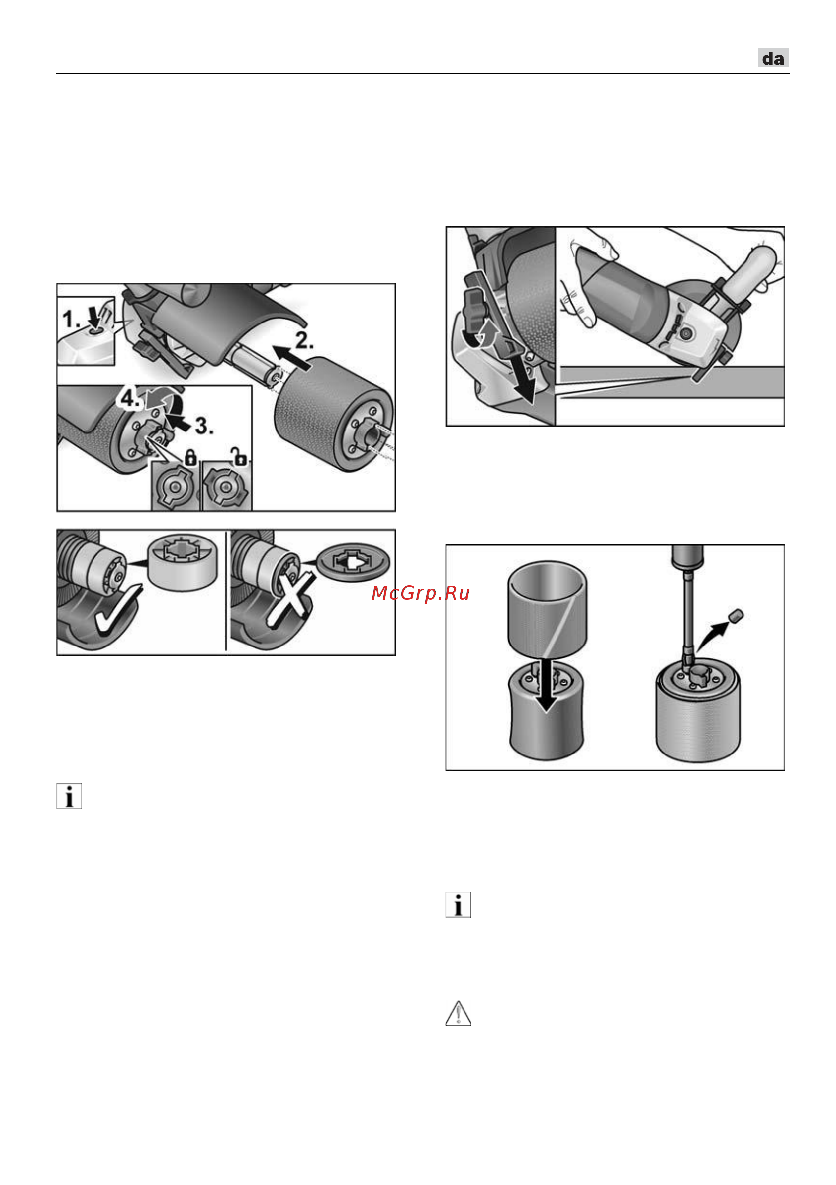 Flex TRINOX BSE 14-3 INOX Set 433454 [107/352] Arbejdsinstrukser for satineringsforsats