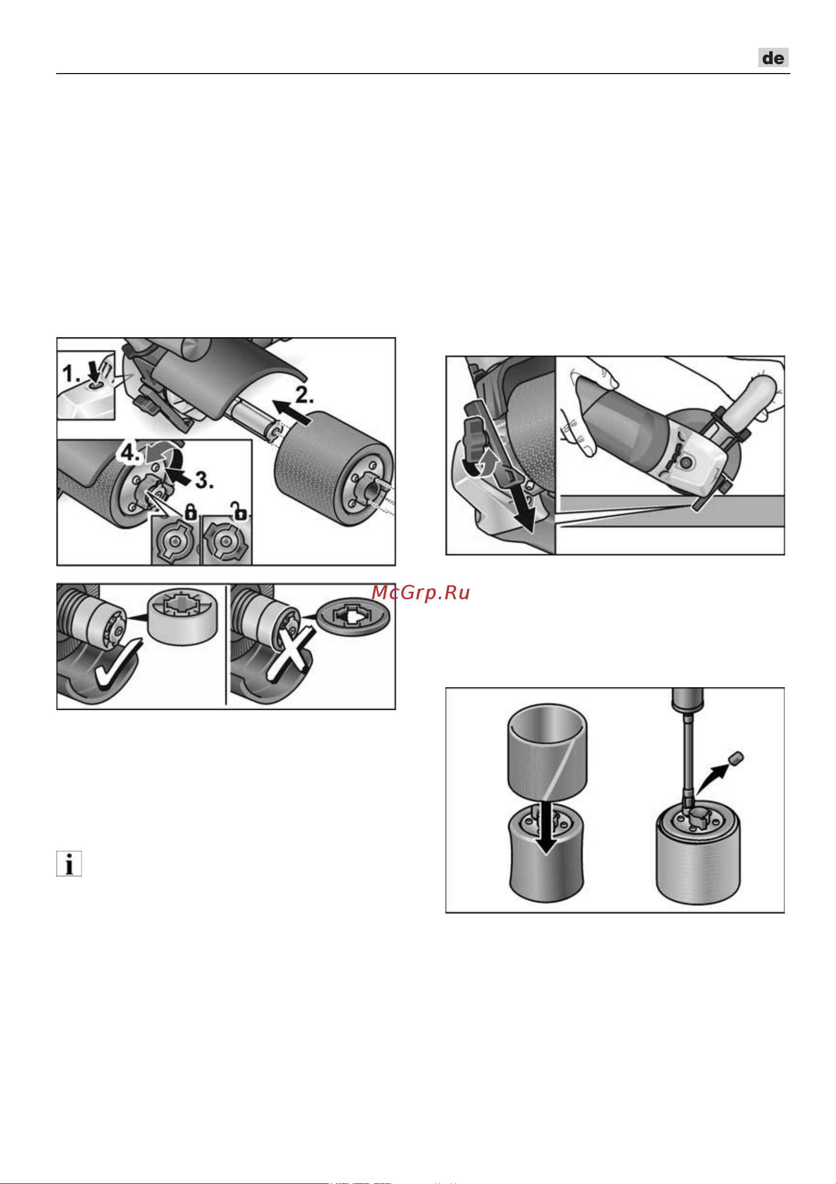 Flex BRE 14-3 125 Set [11/352] Arbeit mit gummiluftrolle