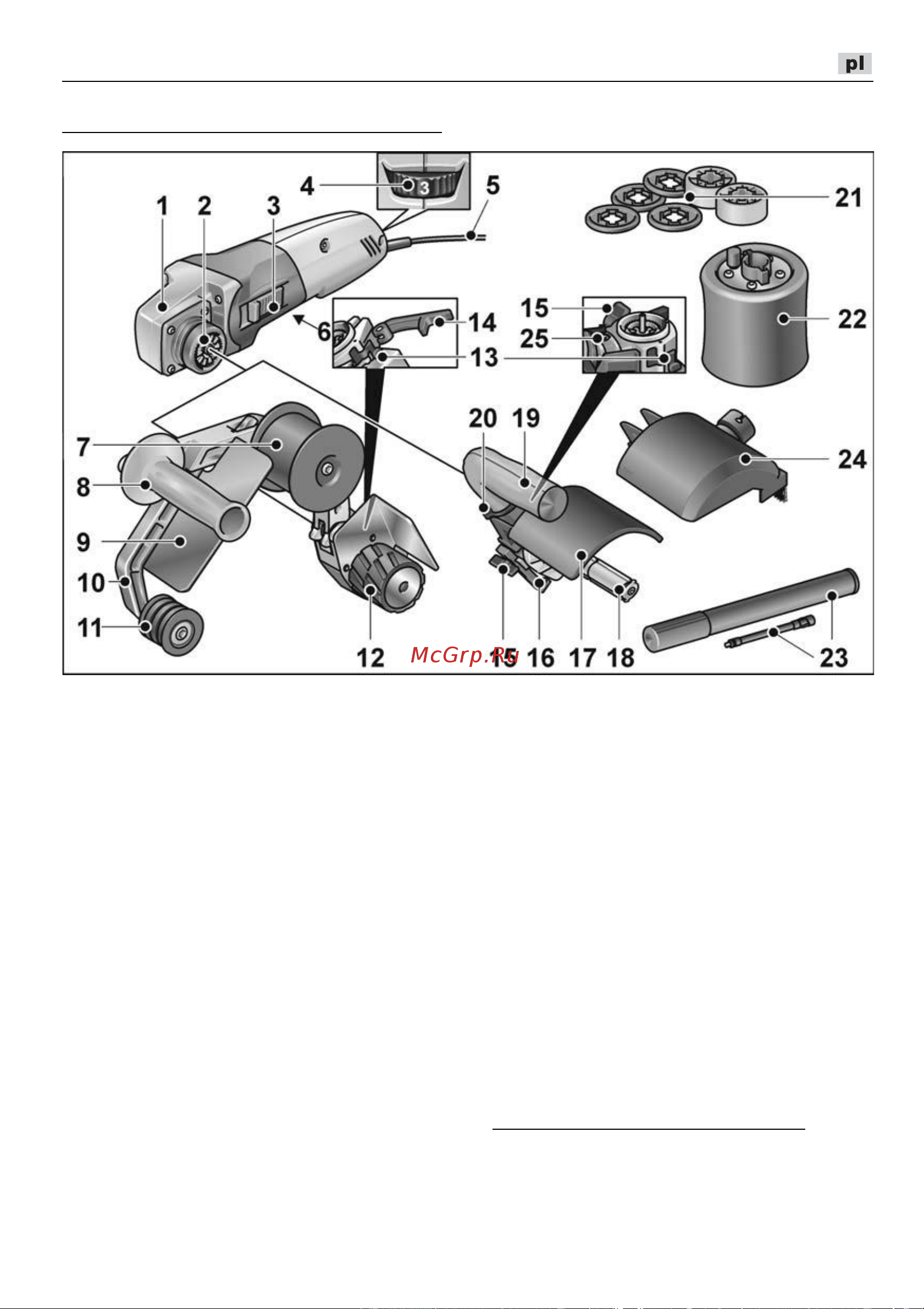Flex TRINOX BSE 14-3 INOX Set 433454 [185/352] Opis urządzenia