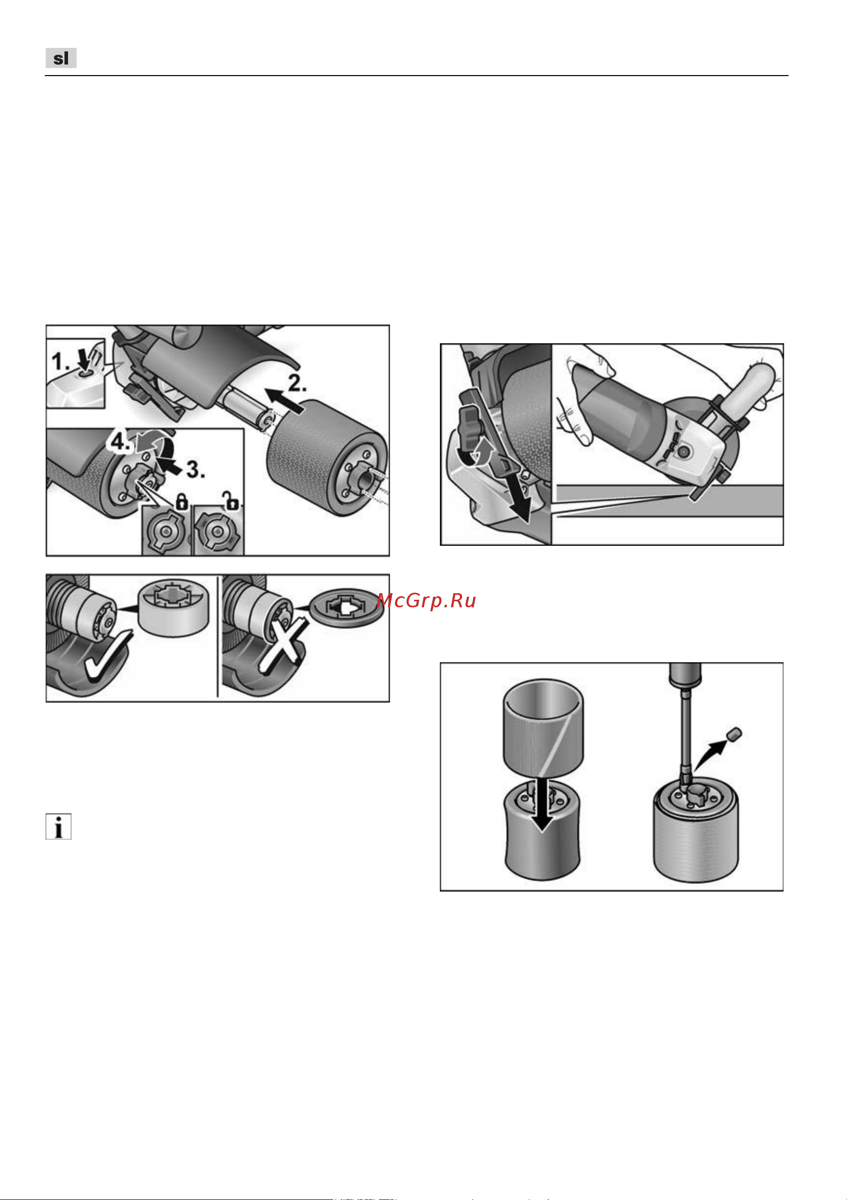 Flex TRINOX BSE 14-3 INOX Set 433454 [252/352] Delo z gumijastim napihljivim valjem