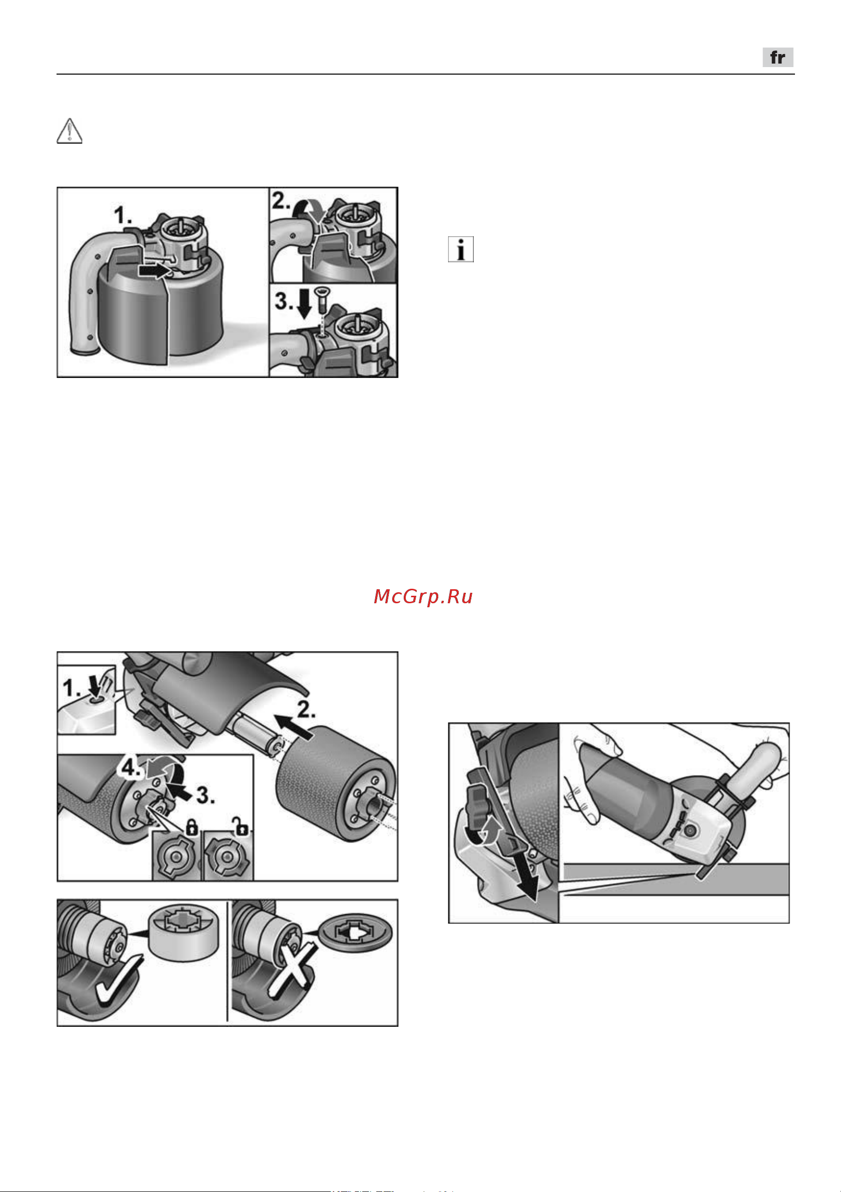 Flex TRINOX BSE 14-3 INOX Set 433454 [37/352] Fixer l outil
