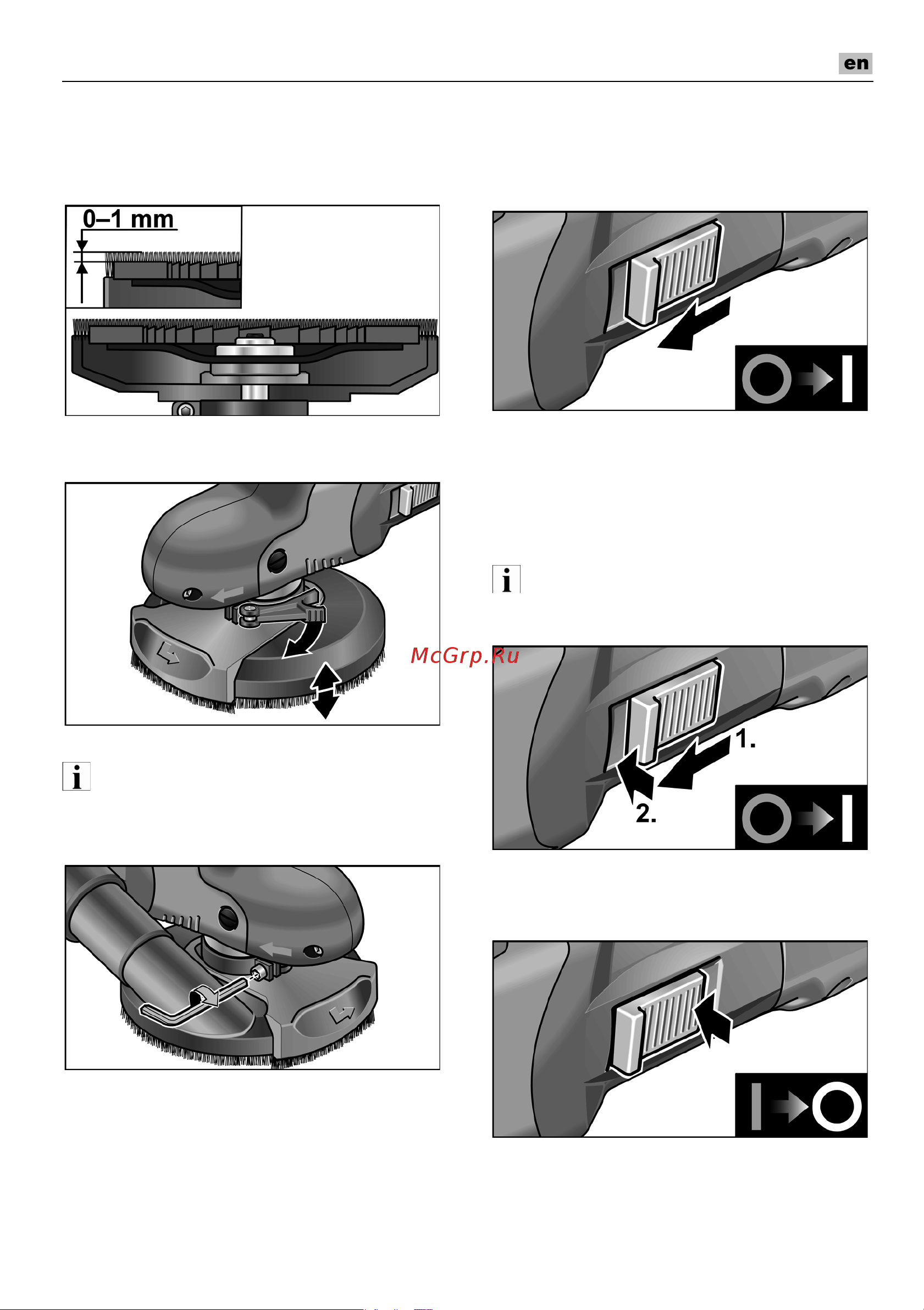 Flex SE 14-2 150 Set [23/240] Check position of the guard