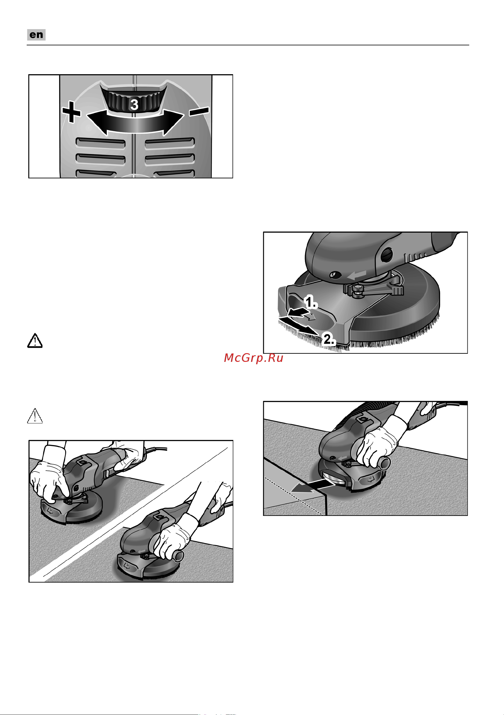 Flex SE 14-2 150 Set [24/240] Preselecting the speed