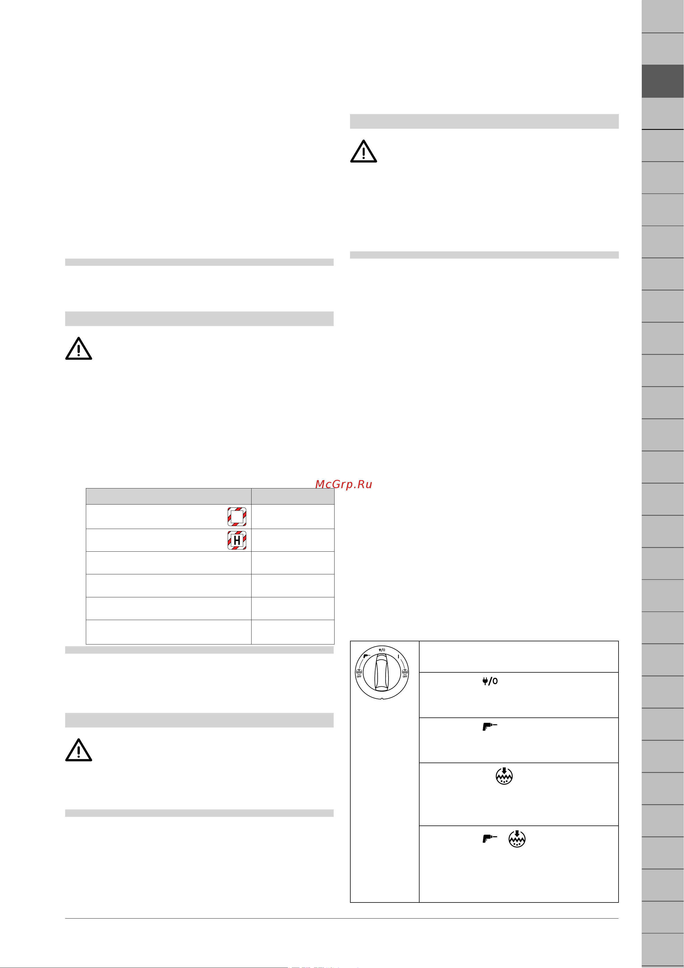 Flex VCE 44 H AC [41/276] Commande