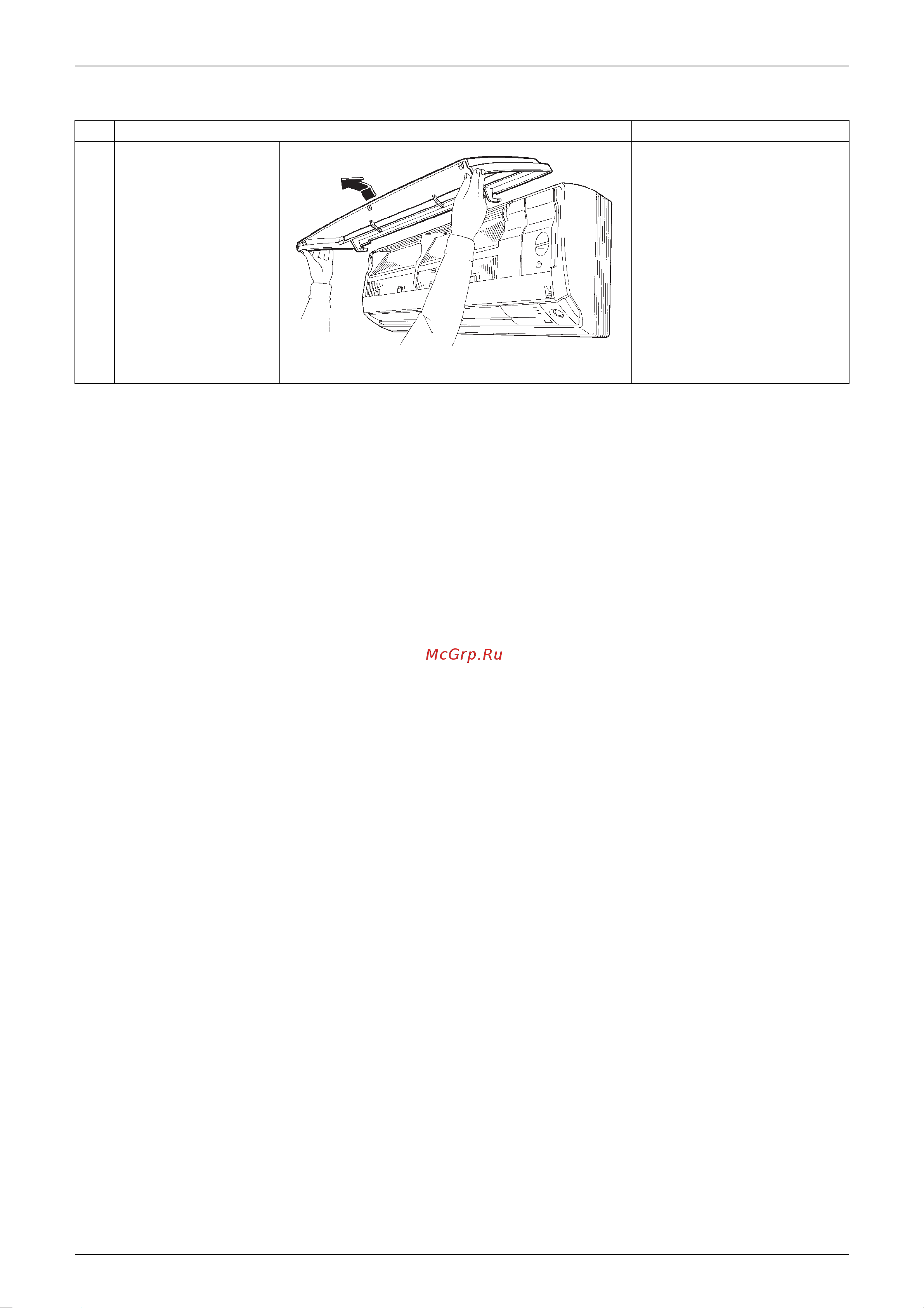 Daikin RXS35DVMB [141/205] Remove the front panel caution on mounting when mounting the front panel fit the right and left rotary shafts one by one into the grooves and fully push them in position