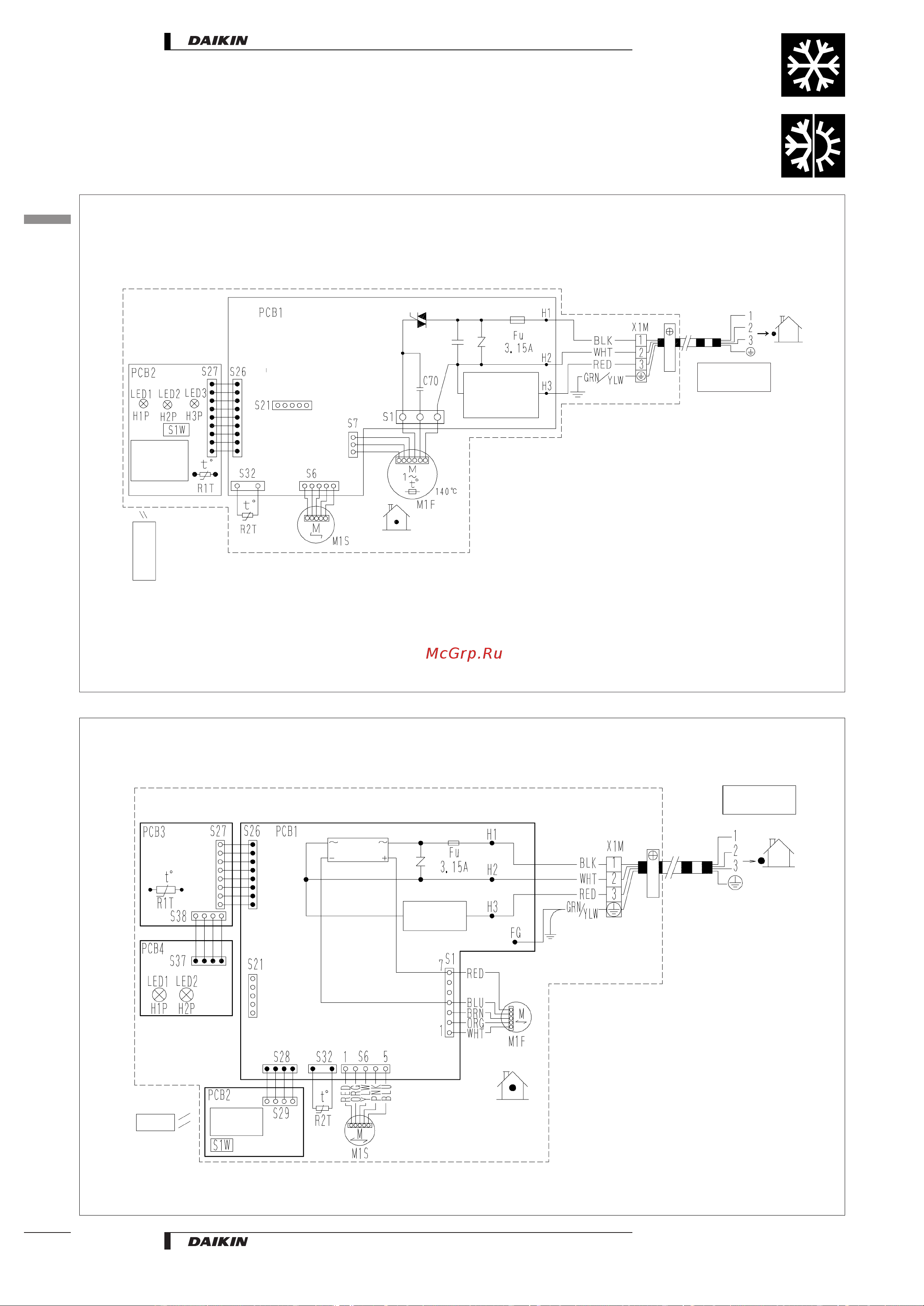 Daikin FTYS35BVMB [12/23] Wiring diagrams