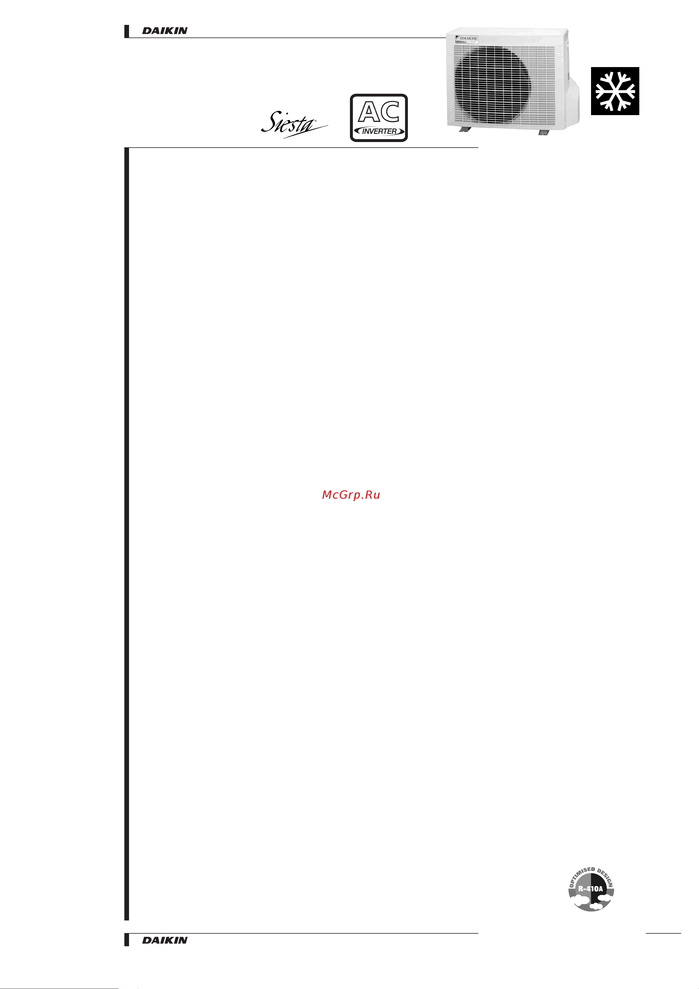 Daikin ARK25BVMB [3/16] Table of contents ark b