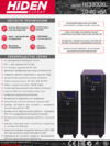 Hiden Expert HE33015XL Технические данные