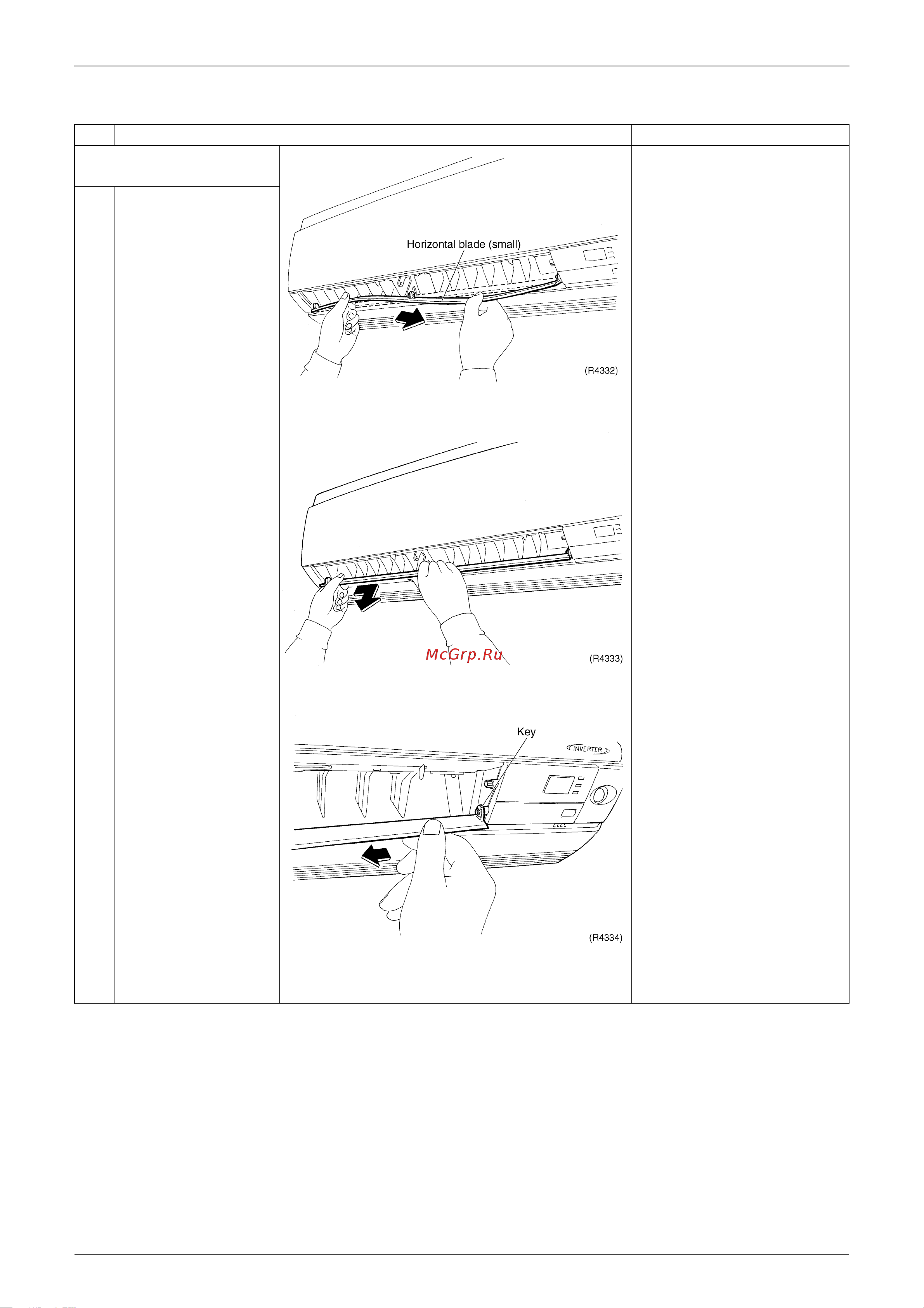 Daikin ARXS50E2V1B [173/258] Removing the horizontal blade small