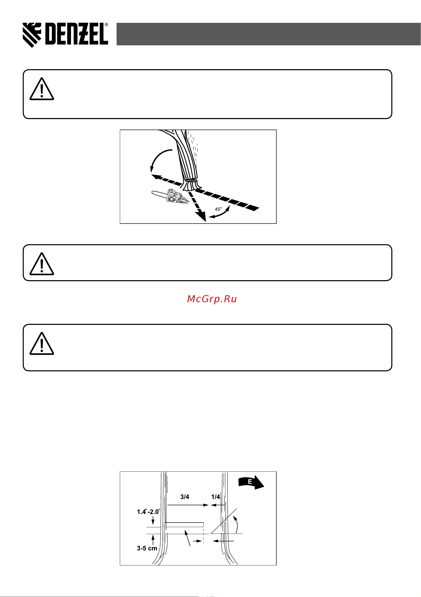 Denzel DGS-4516, 45 см3 (95230) [14/0] Gasoline chain saw