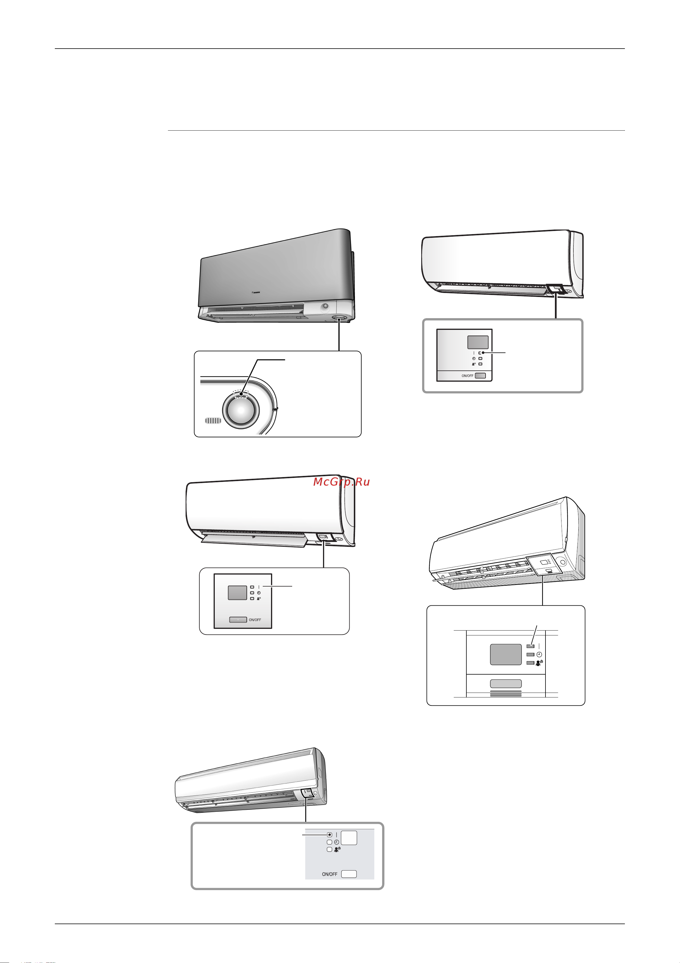Daikin FTXS50J2V1B [161/302] Troubleshooting with led